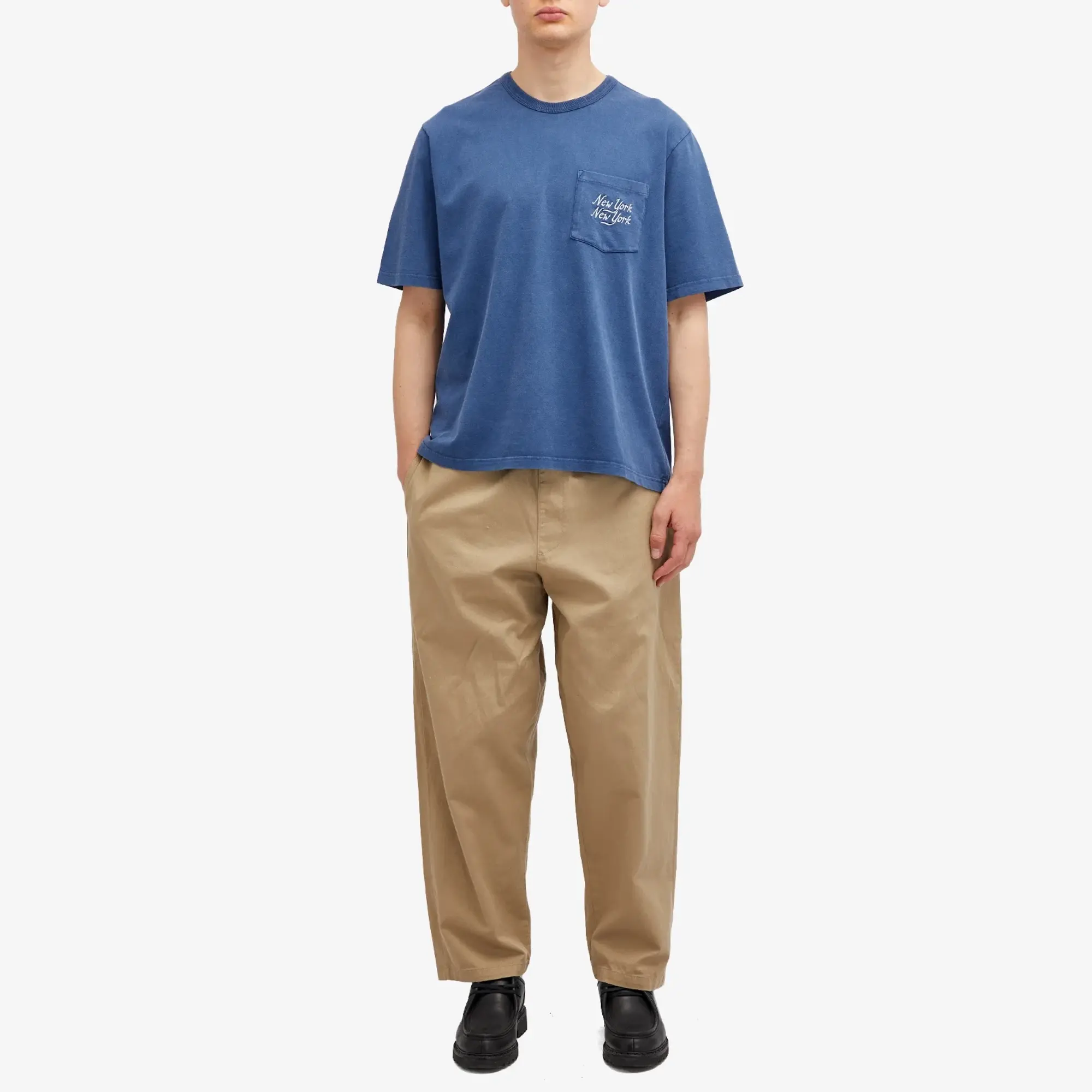 Corridor Men's Organic New York Script Tee Navy