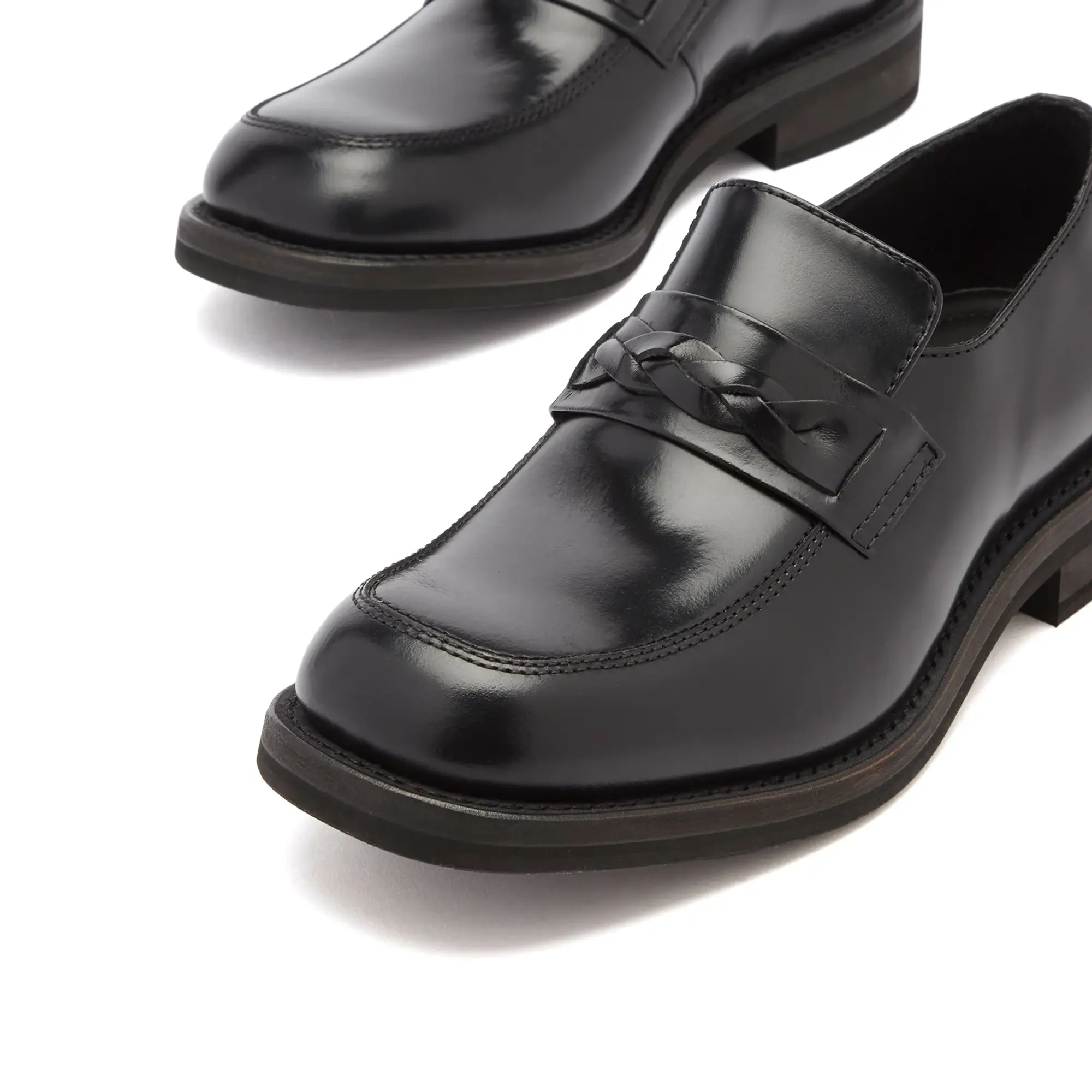 Our Legacy Men's Nakano Leather Shoe Glazed Black Leather