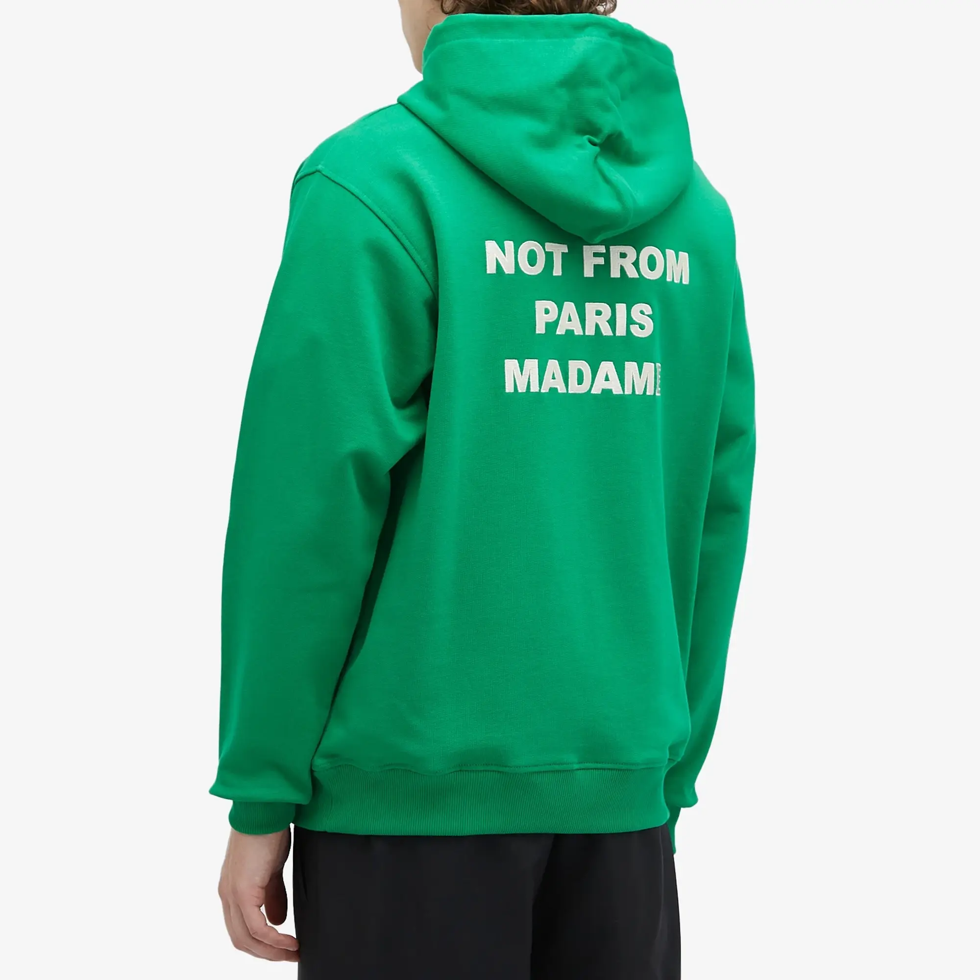 Drôle de Monsieur Slogan Hoodie - Green