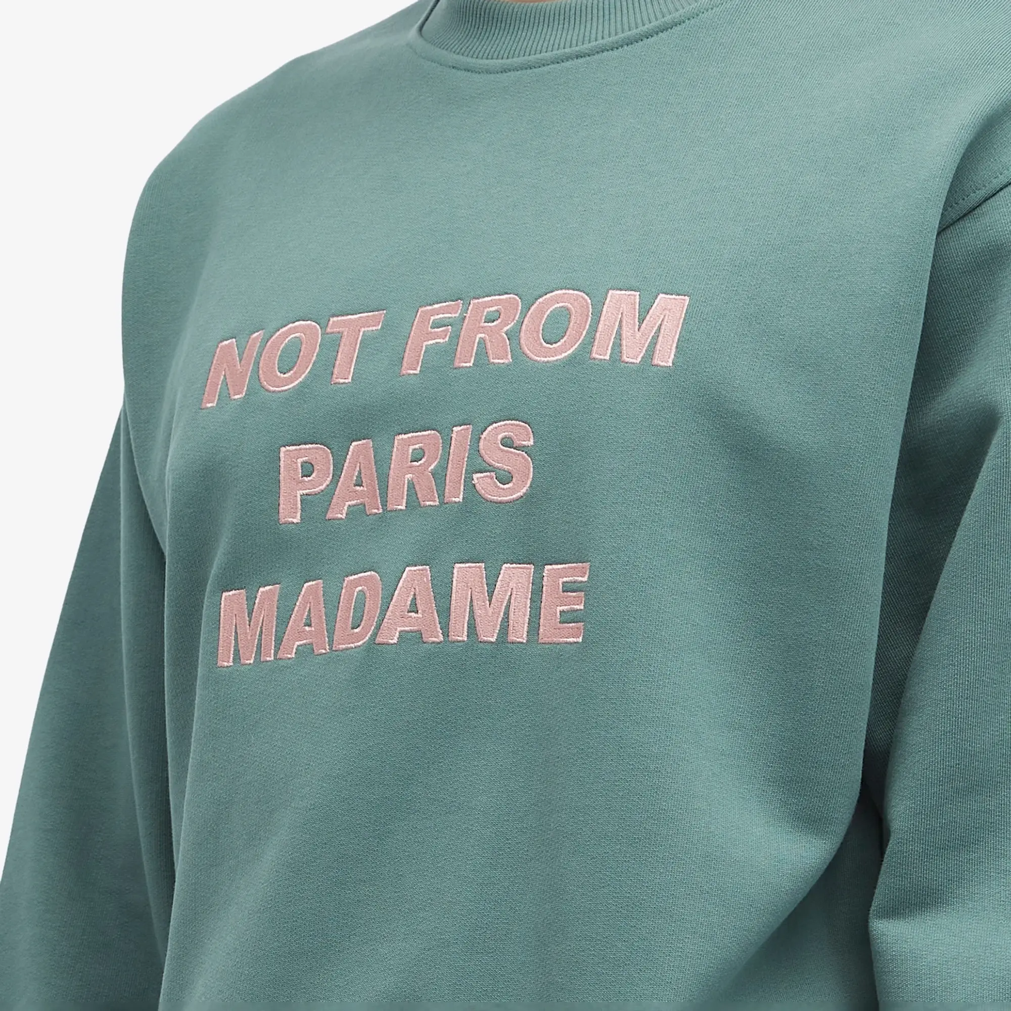 Drôle De Monsieur Le Sweatshirt Slogan Men Sweatshirts Green