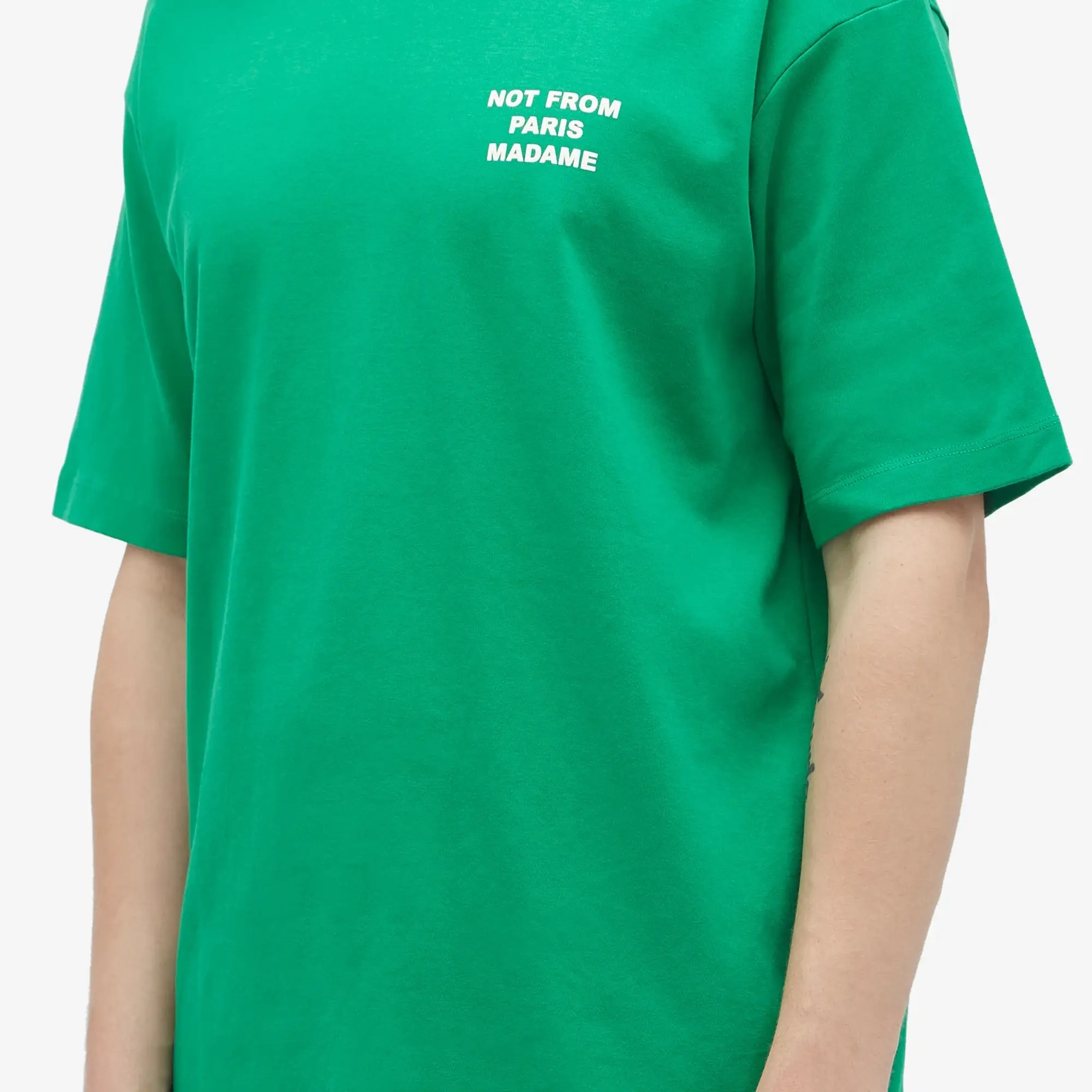 Drôle de Monsieur Le T-Shirt Slogan - Green