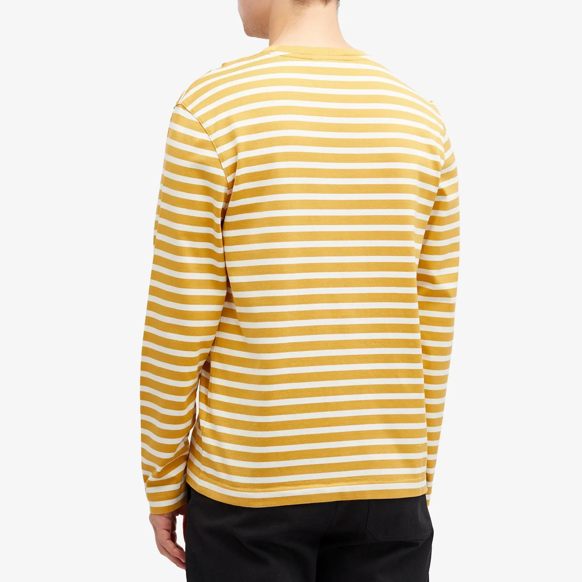Maison Kitsuné Maison Kitsune Bold Fox Head Marin Long Sleeve T-Shirt Birch/Milk