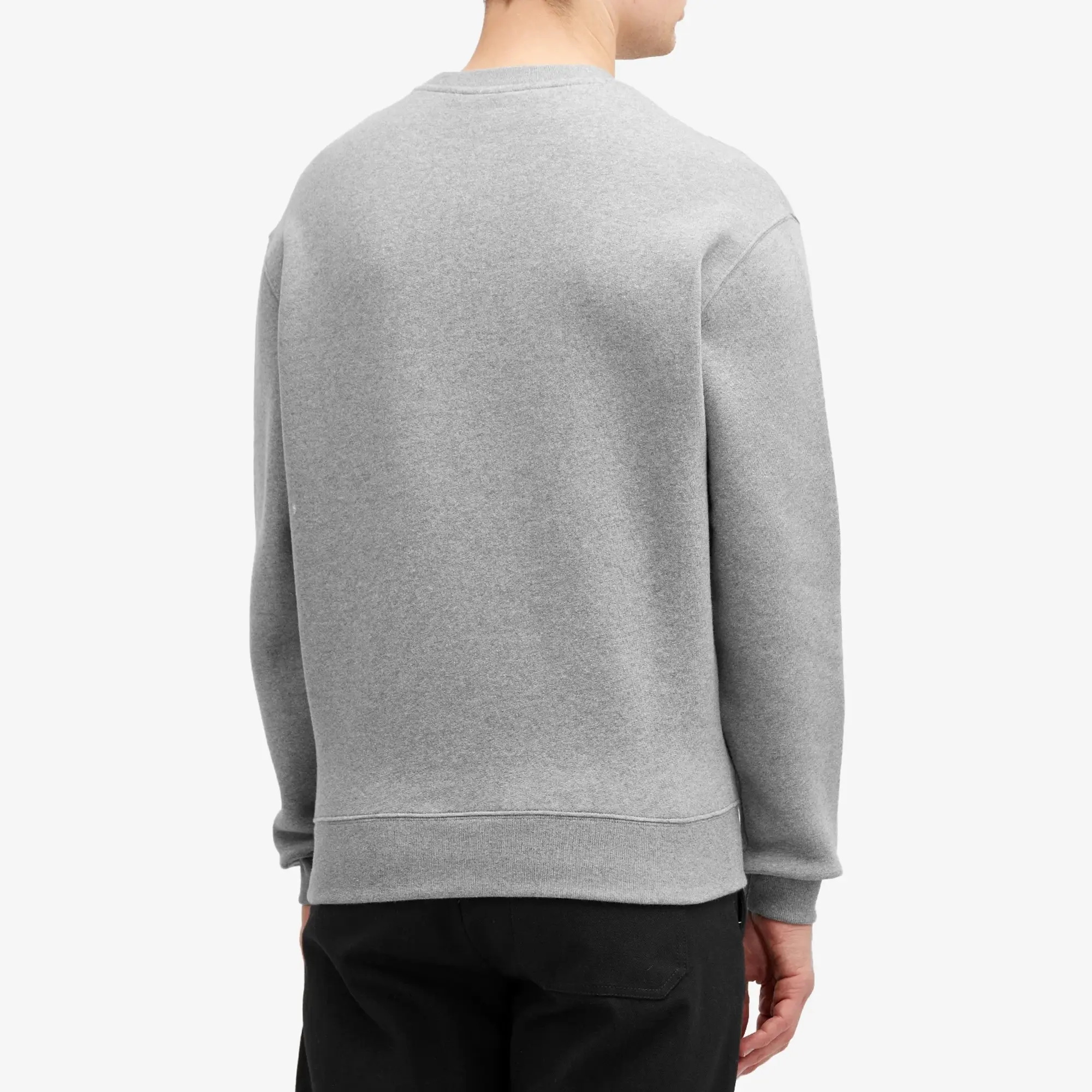 Maison Kitsuné Maison Kitsune Outdoor Profile Fox Comfort Crew Sweatshirt Medium Grey Melange