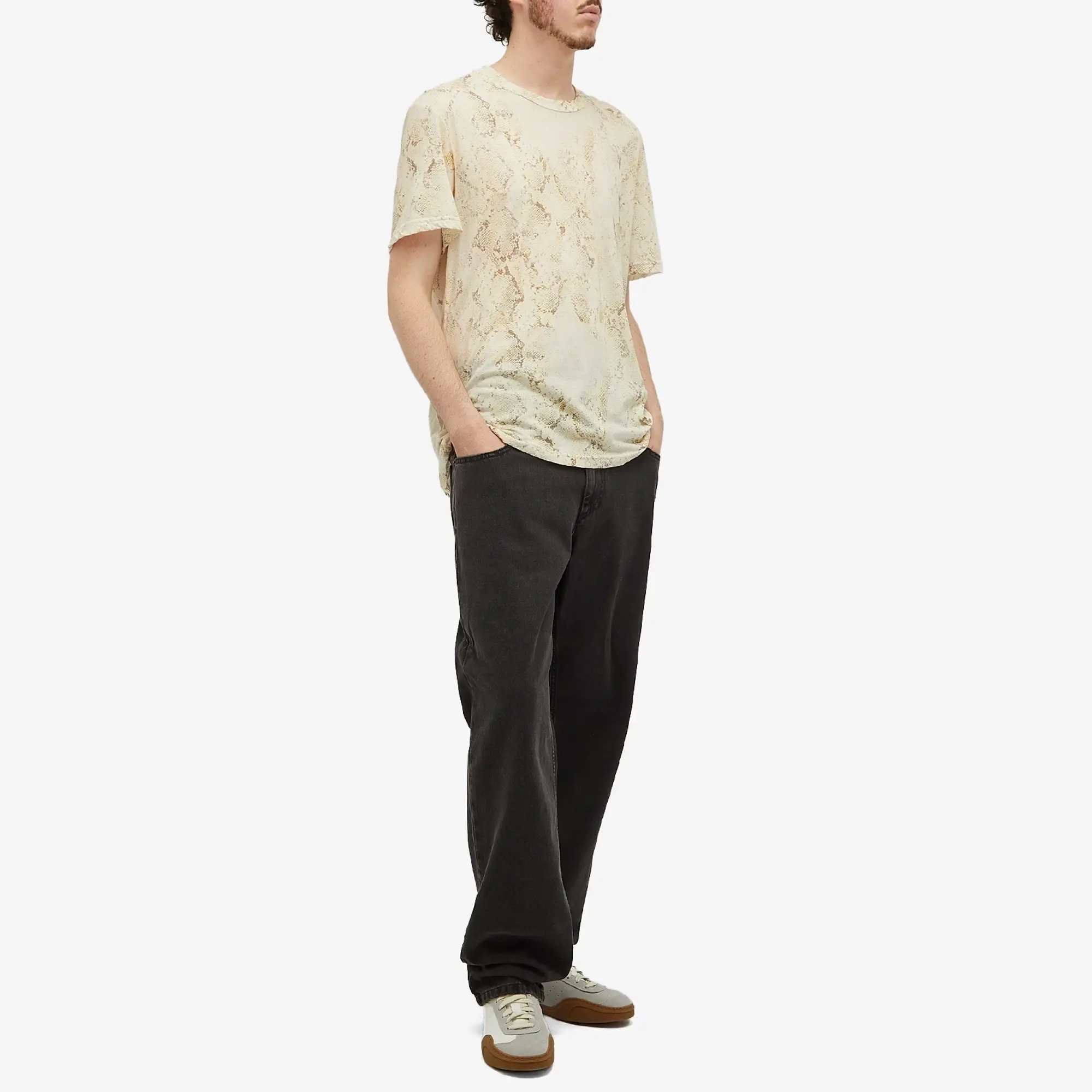 Isabel Marant Men's Luk Snake Print T-Shirt Sand
