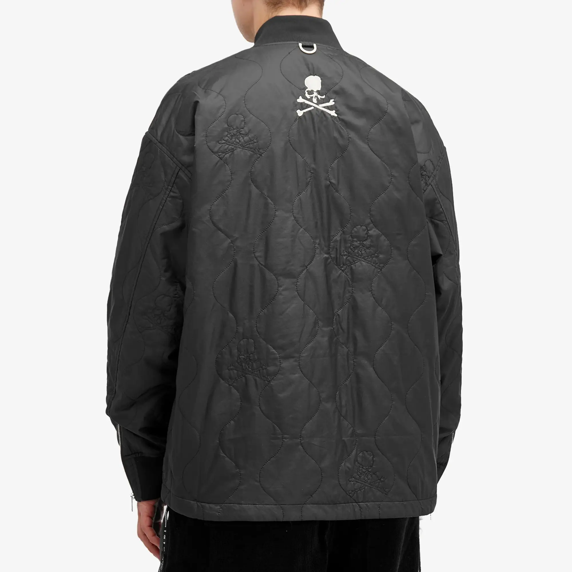 MASTERMIND WORLD Men's Quilted Bomber Jacket Black