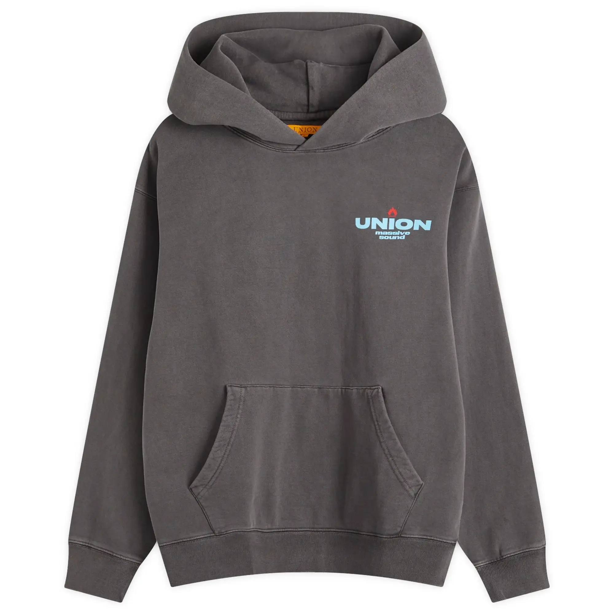 Union LA Men's 110 Stereo Hoodie Vintage Black Pigment