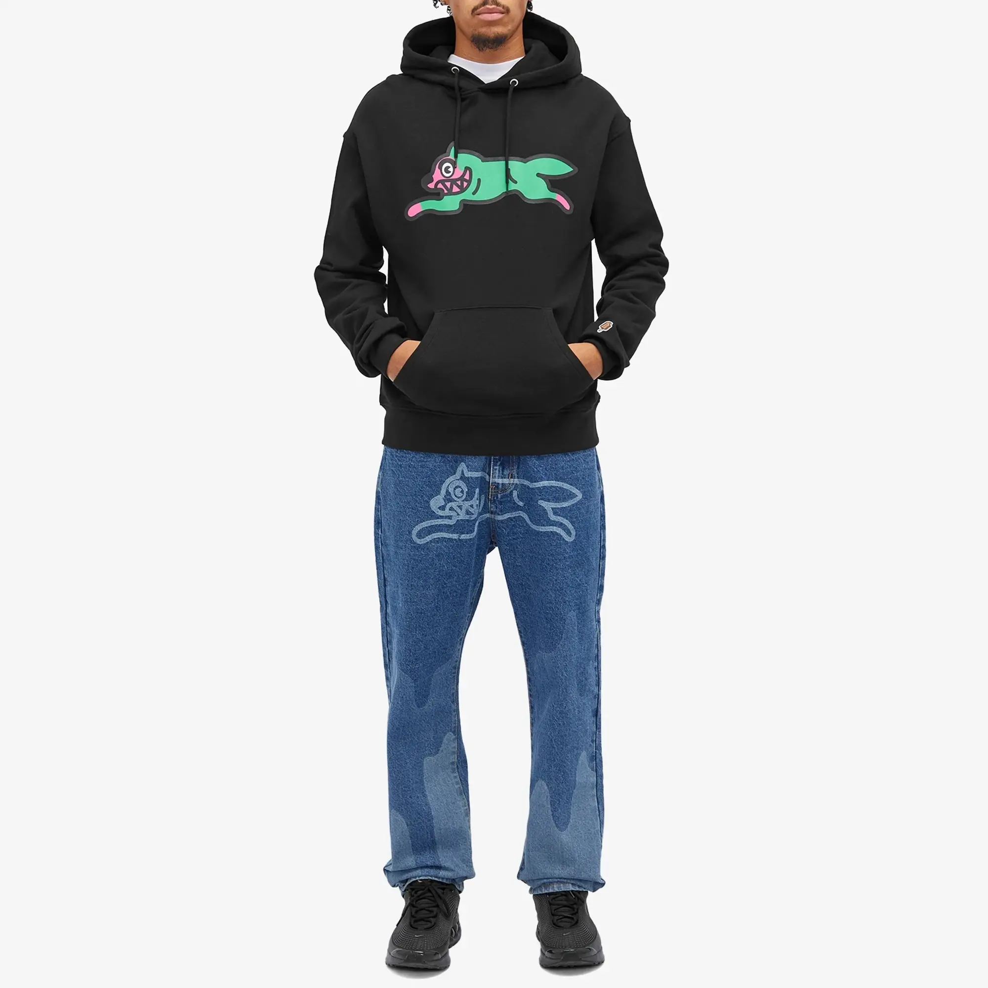 ICECREAM Running Dog Hoodie, Black