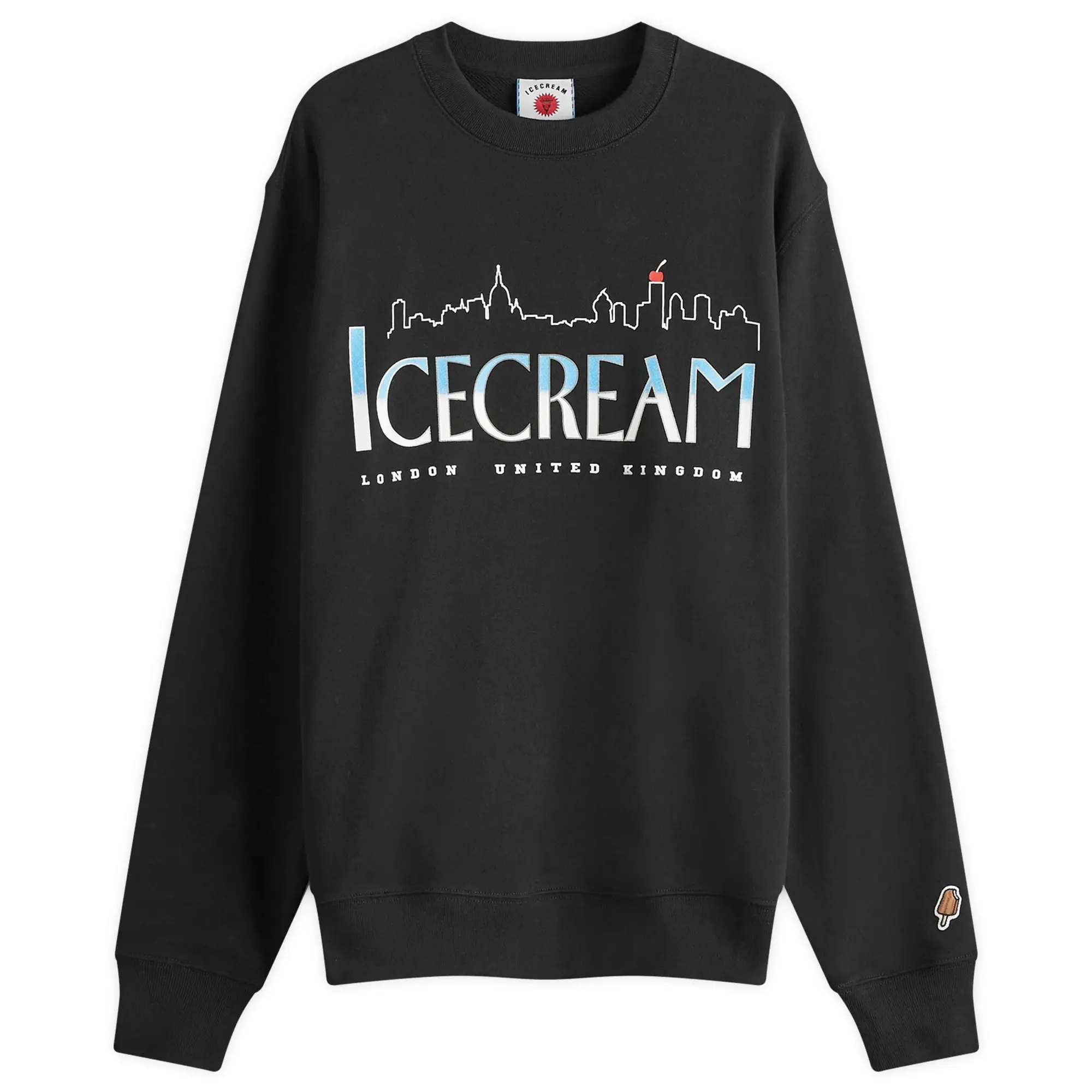 ICECREAM Men's Cityscape Crewneck Black