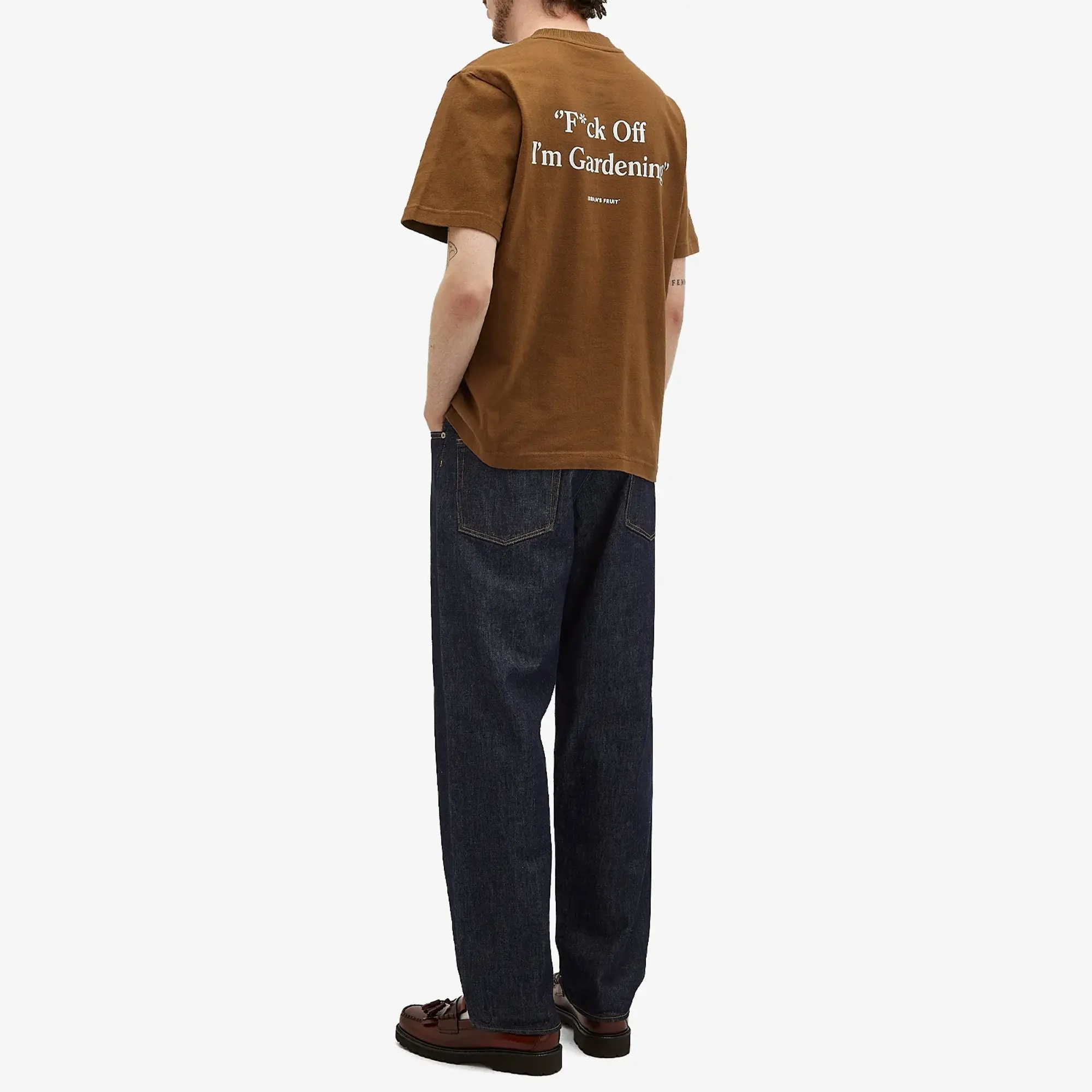 Bram's Fruit Men's Gardening T-Shirt Brown