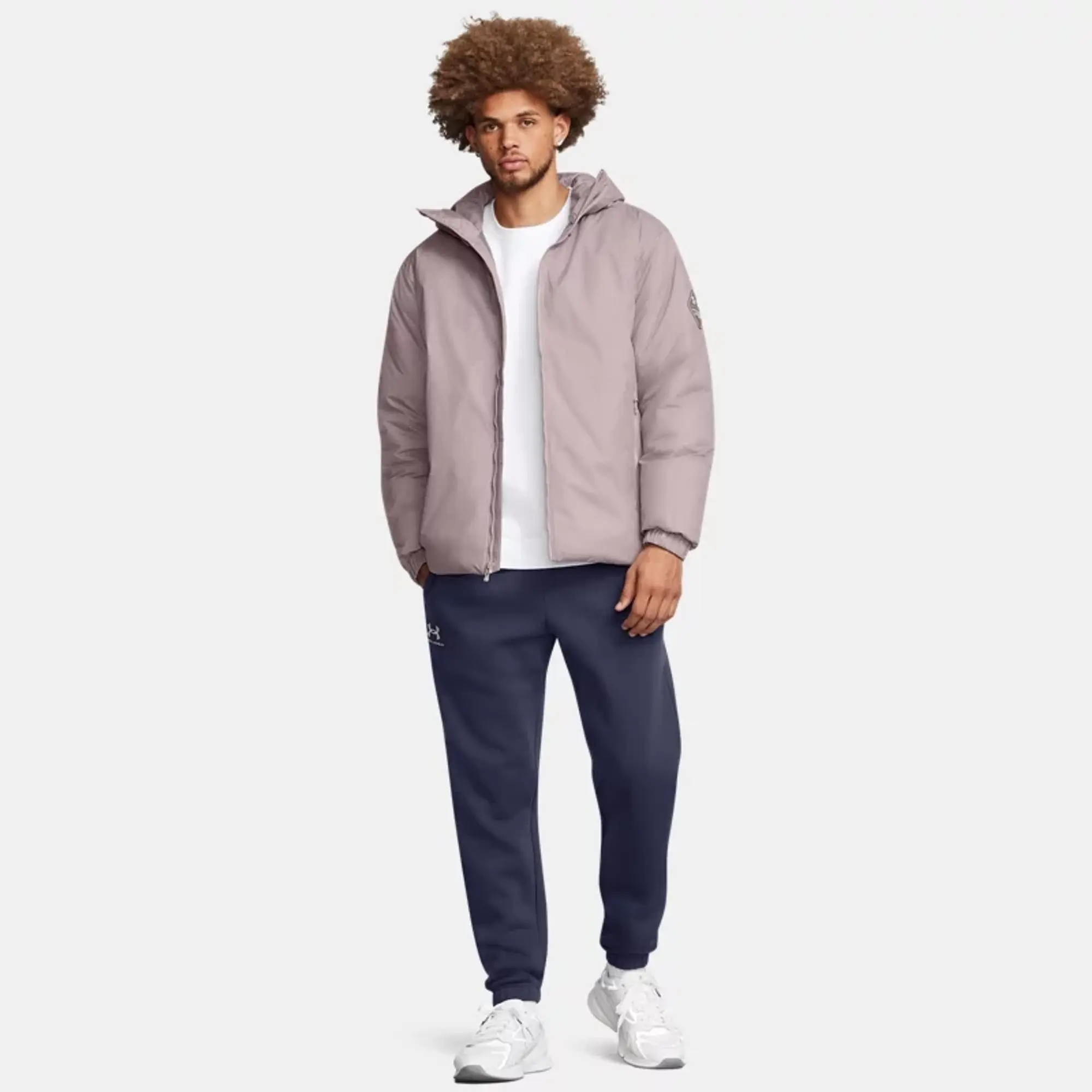 Under Armour Men's ColdGear® Infrared Lightweight Down Jacket Tetra Gray / Fresh Clay M