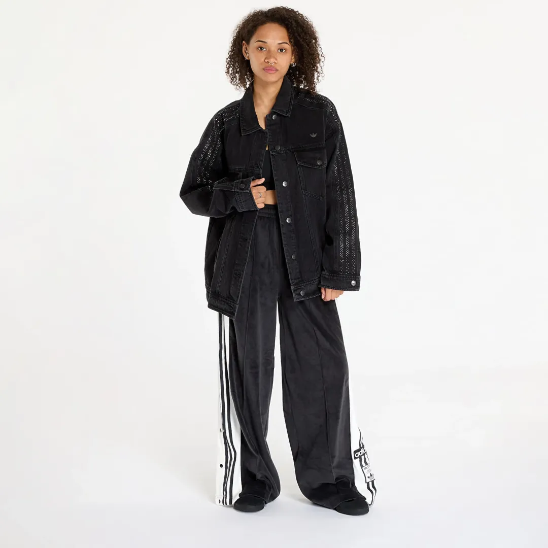 adidas Originals Pants Adidas Adibreak Velour Track Pants Black Xl
