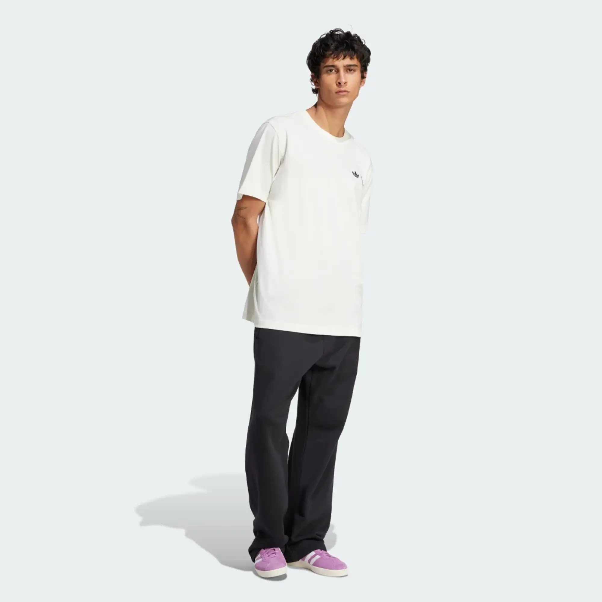 Adidas Originals 75Th Anniversary Sl 72 Tee In Off White