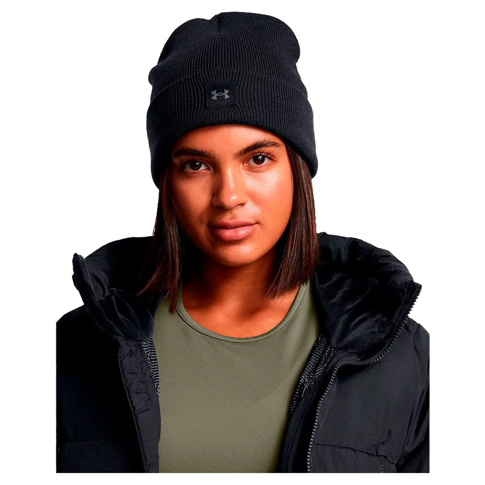 Under Armour Women's Halftime Cuff Beanie - Black/Castlerock - One Size