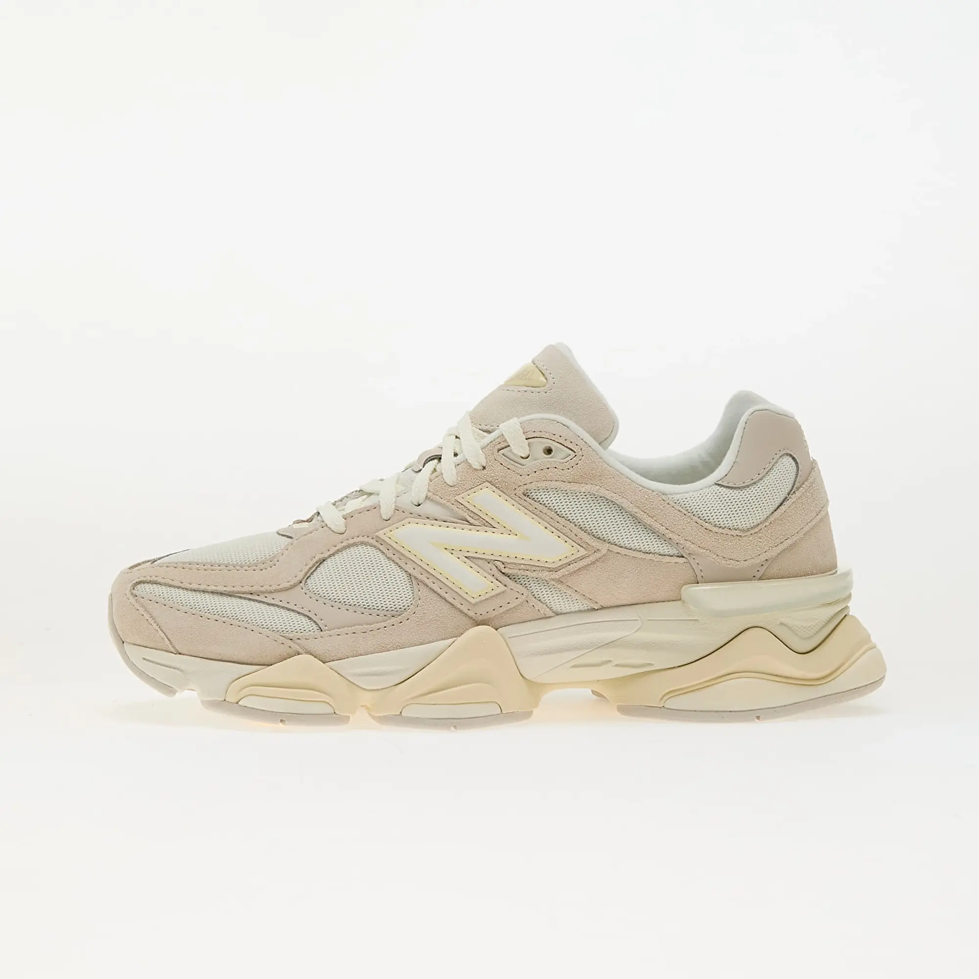 New Balance Unisex 9060 in White/Beige/Yellow/Orange Suede/Mesh