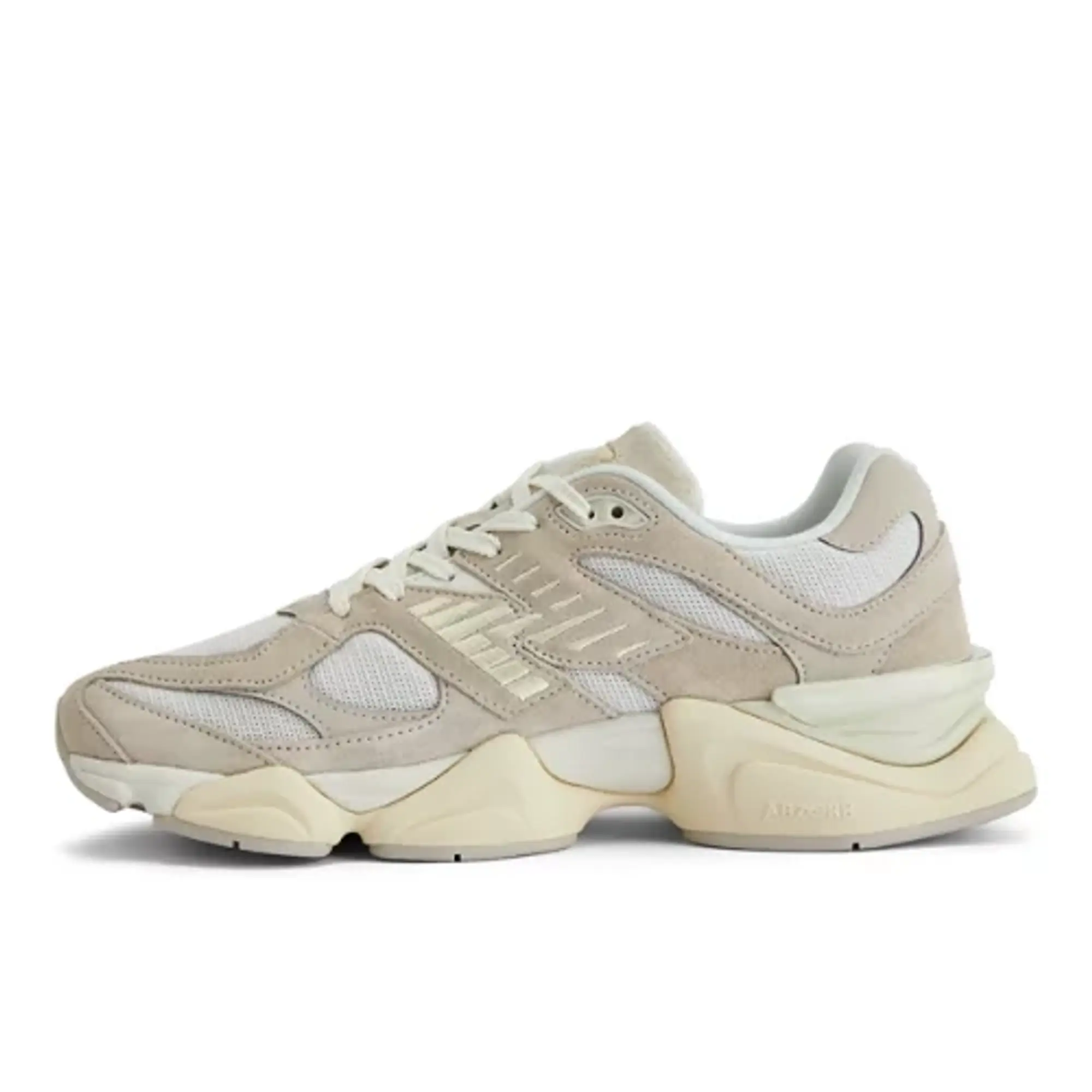 New Balance Unisex 9060 in White/Beige/Yellow/Orange Suede/Mesh