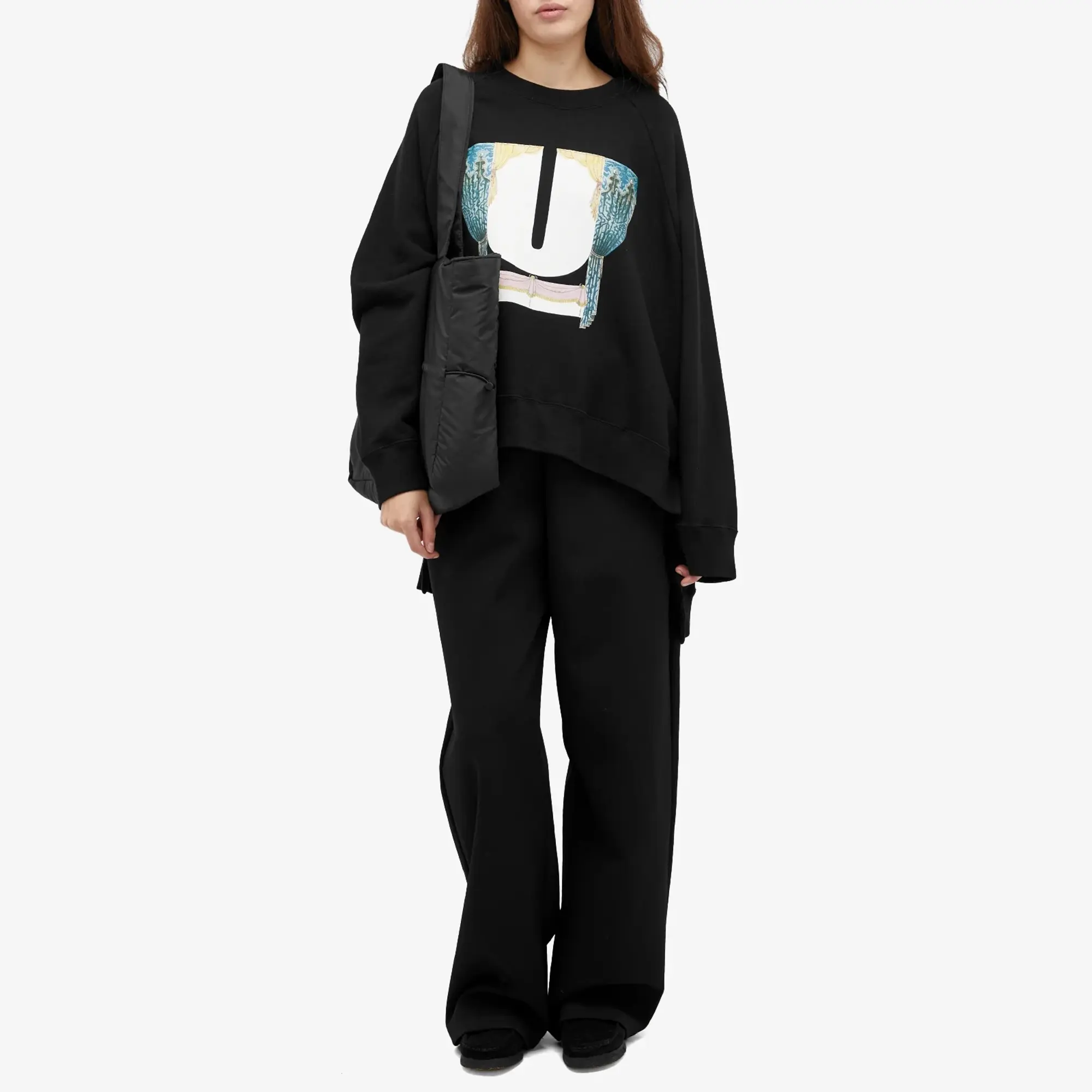 Undercover Women's Curtain Logo Sweatshirt Black