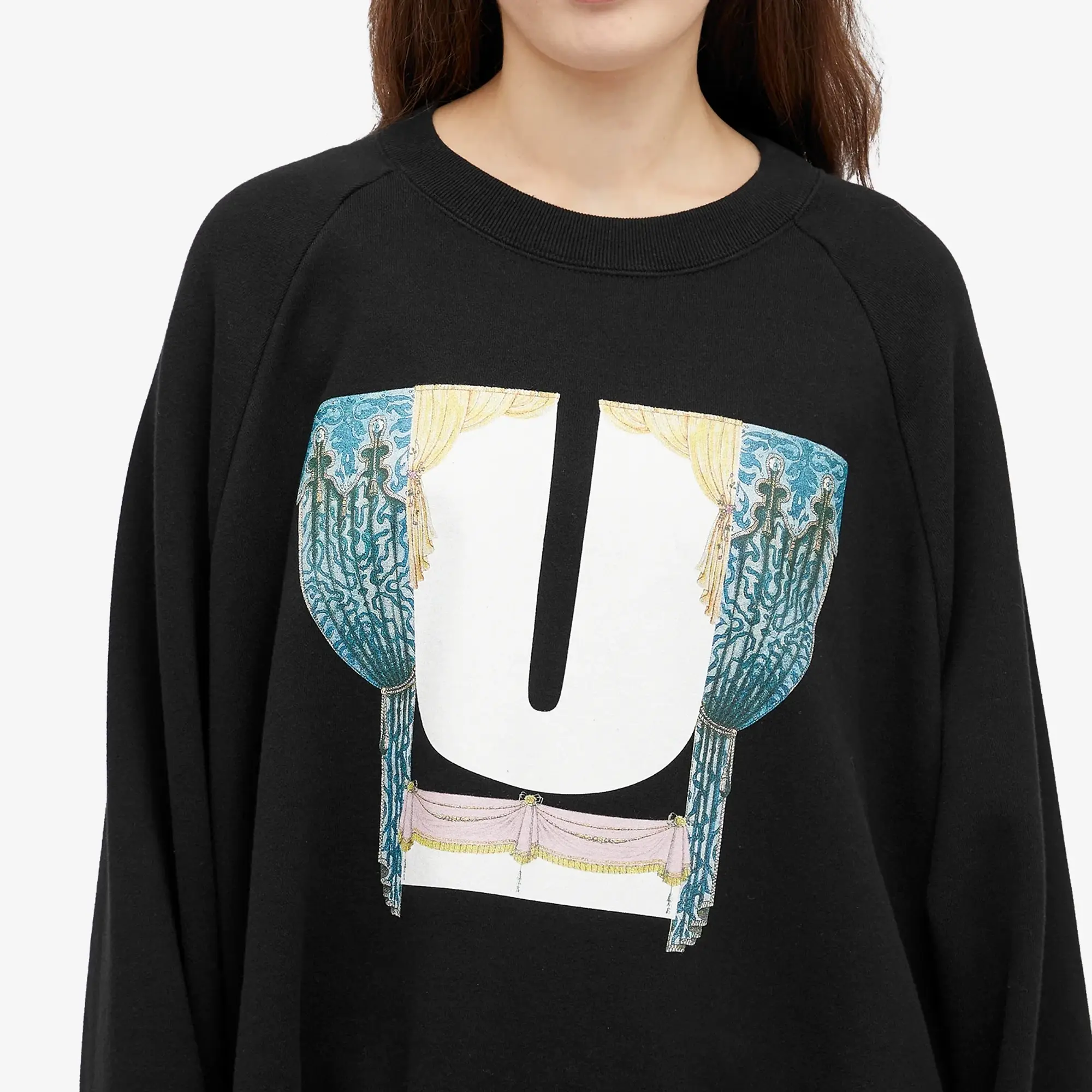 Undercover Women's Curtain Logo Sweatshirt Black
