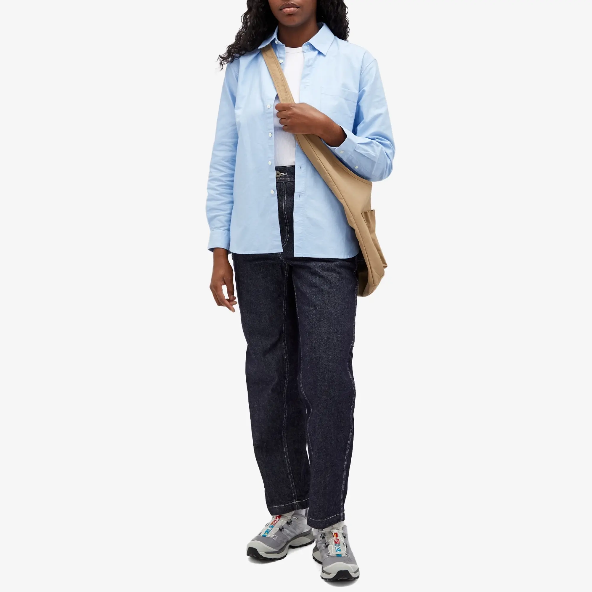 Snow Peak Women's Recycled Cotton Denim Wide Pants Indigo