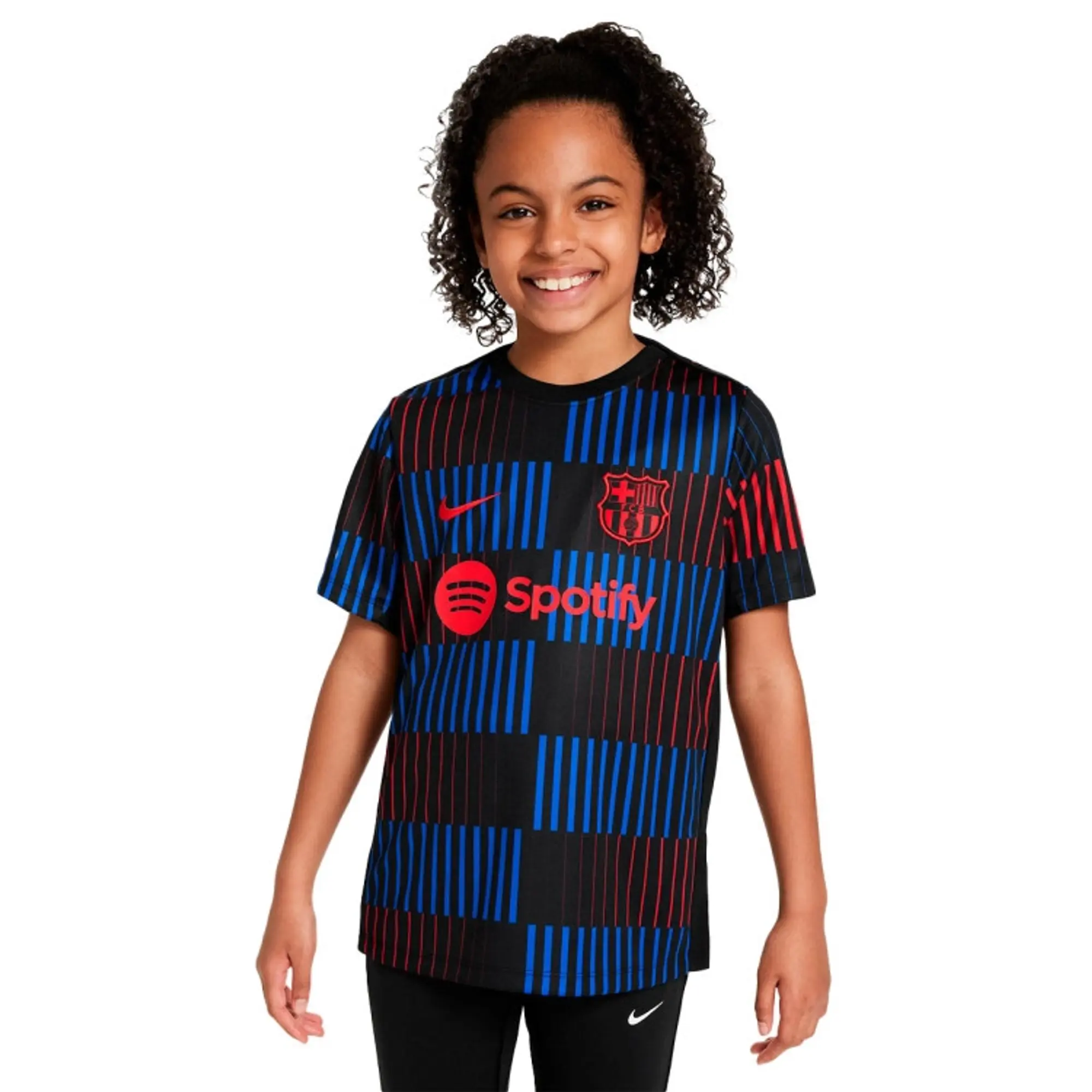 Nike Barcelona Kids SS Pre-Match Home Shirt 2024/25