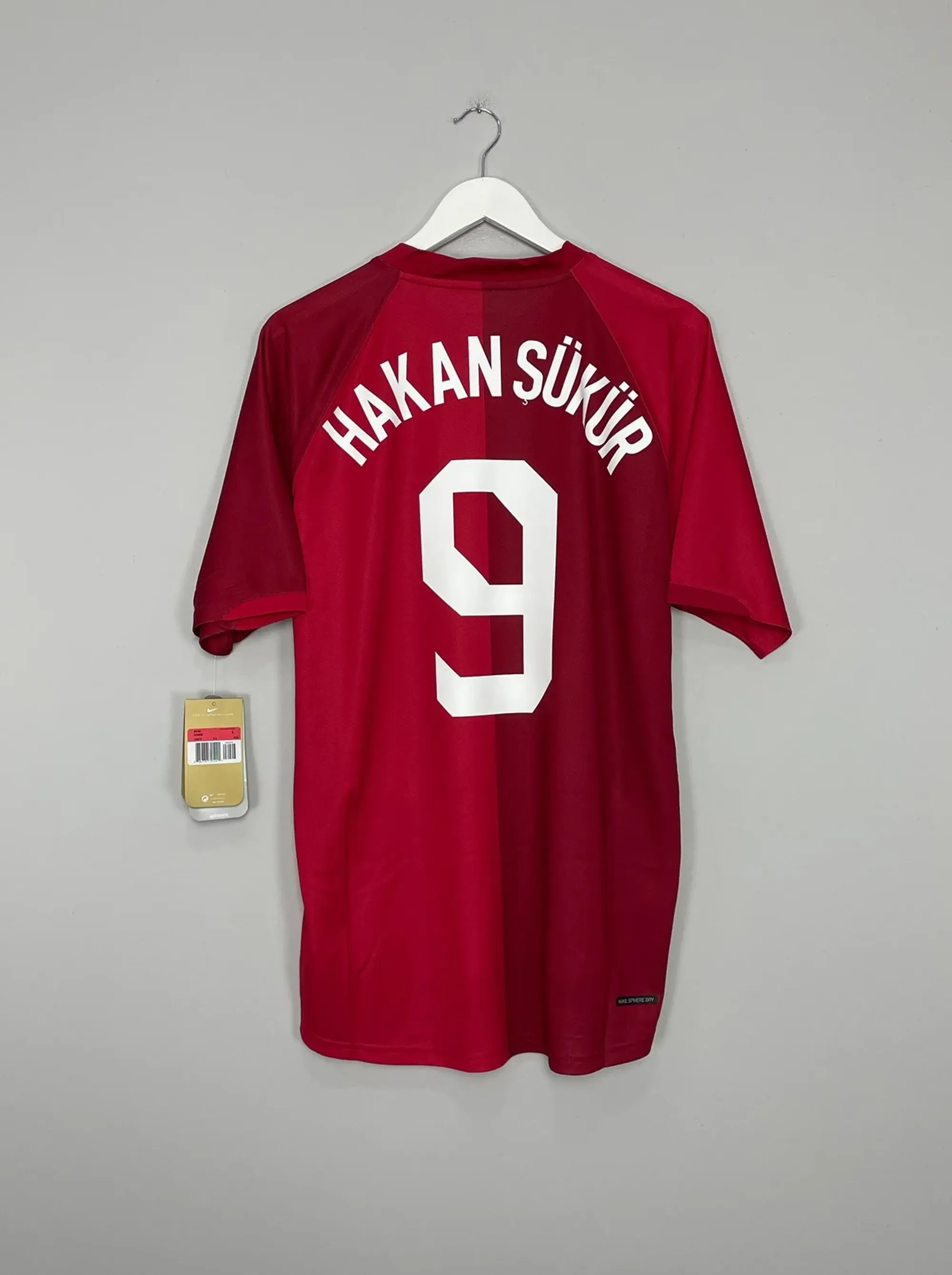2006/08 TURKEY HAKAN SUKUR #9 BNWT HOME SHIRT (MULTIPLE SIZES