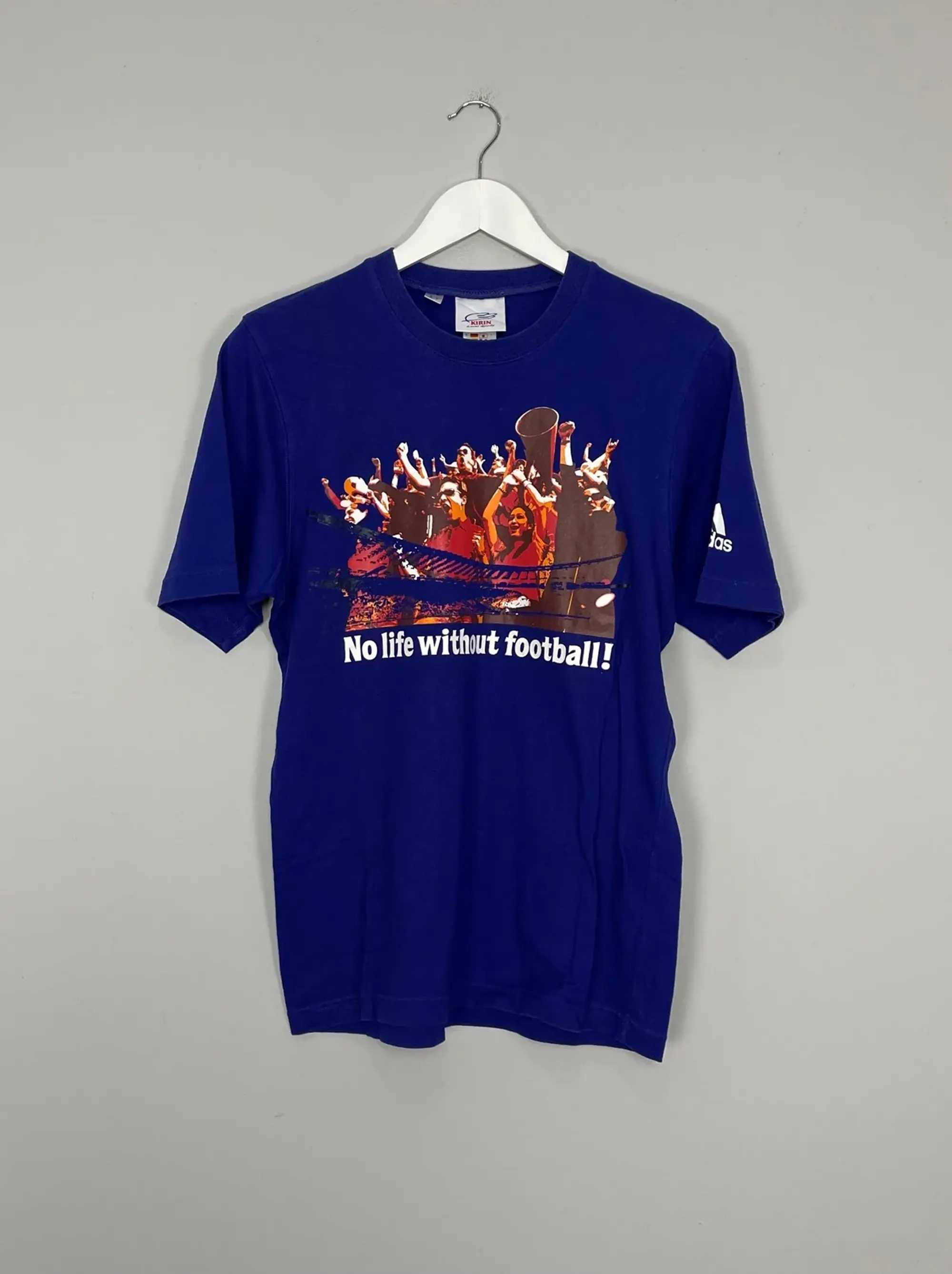 2003 JAPAN ADIDAS 'NO LIFE WITHOUT FOOTBALL' LEISURE TEE (S)