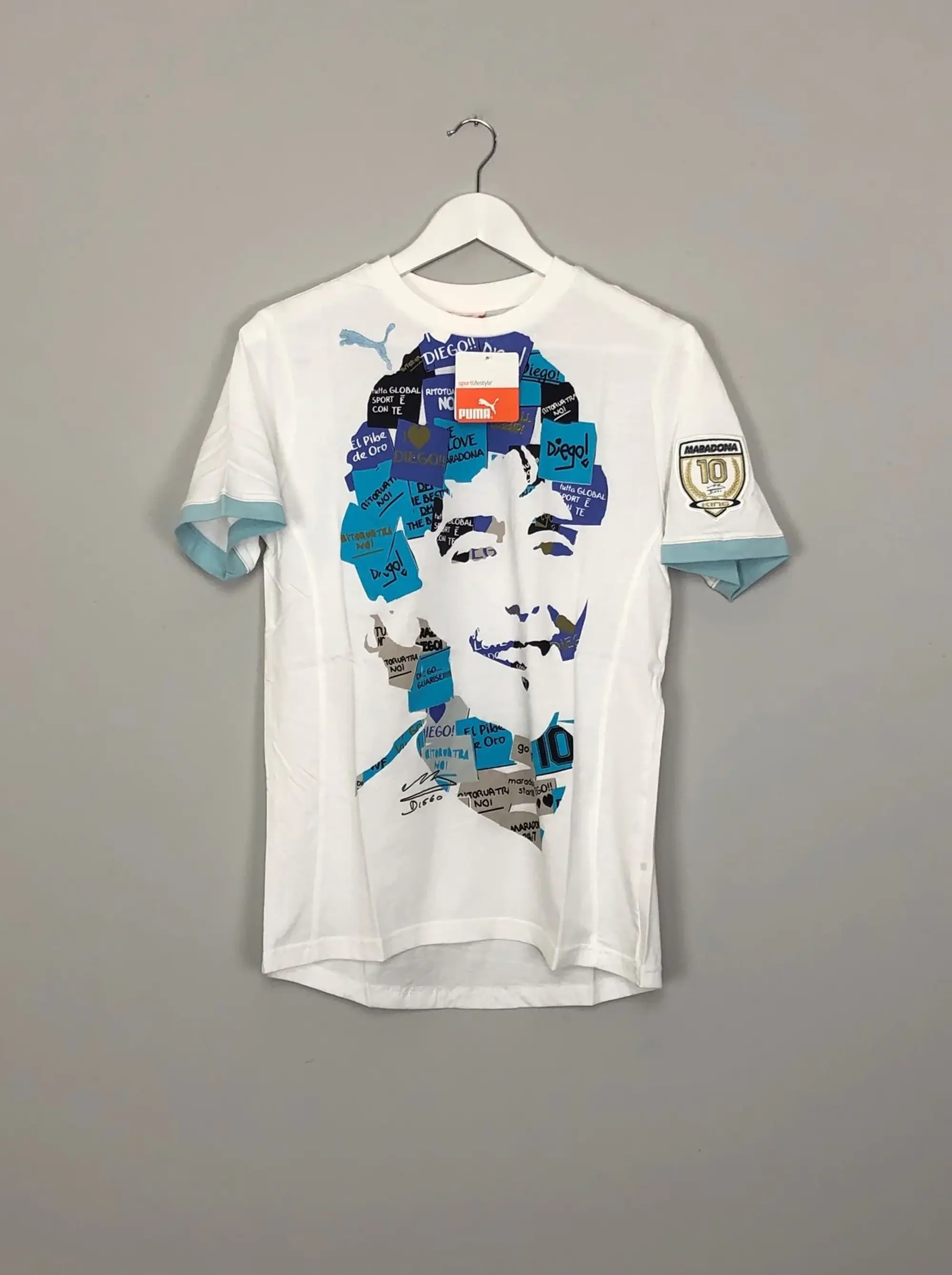 2010 PUMA KING MARADONA GRAPHIC TEE (KIDS), XS Kids / Argentina / 2010