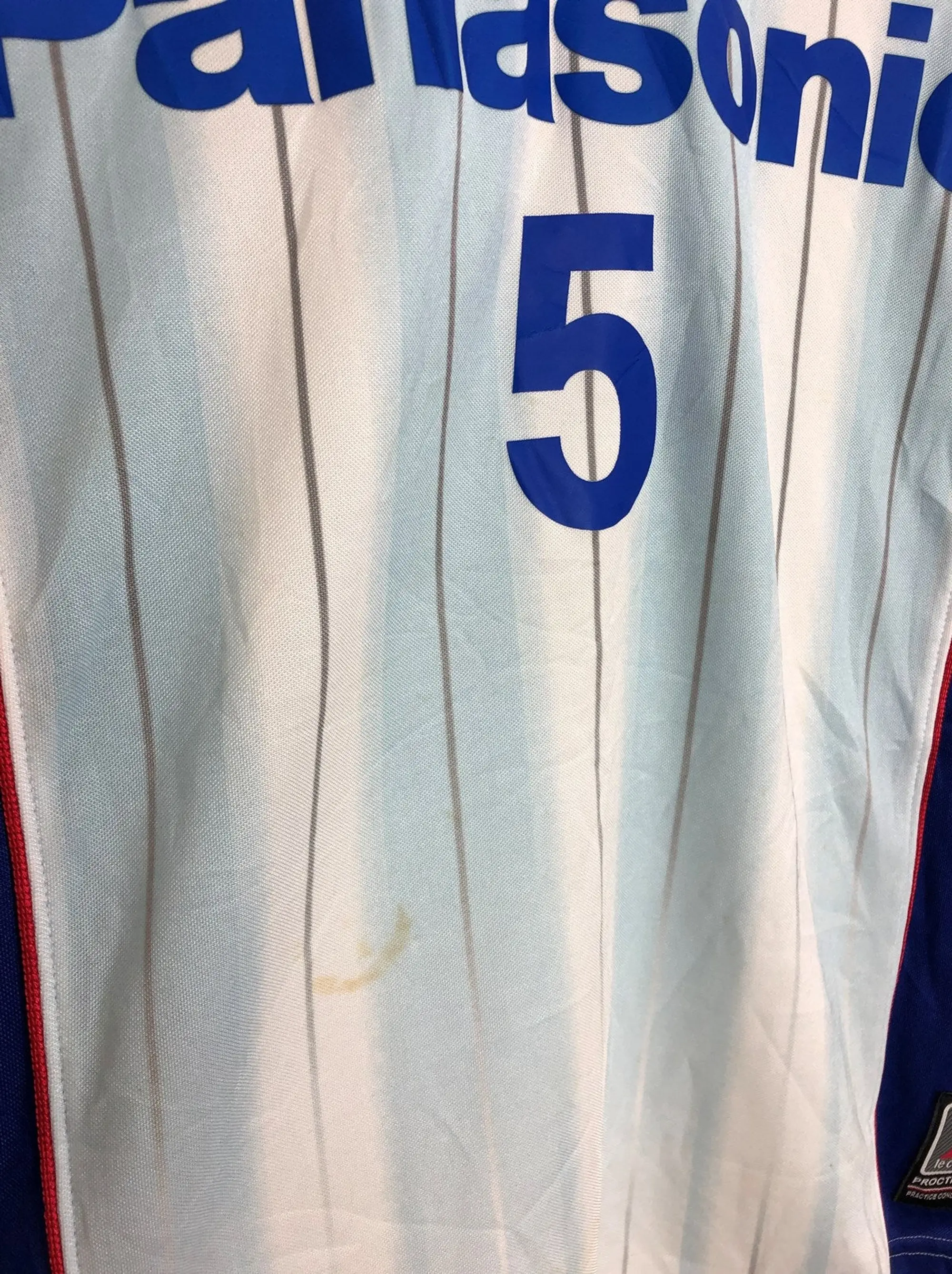 2001 GAMBA OSAKA #5 AWAY SHIRT (XL.KIDS) LE COQ SPORTIF