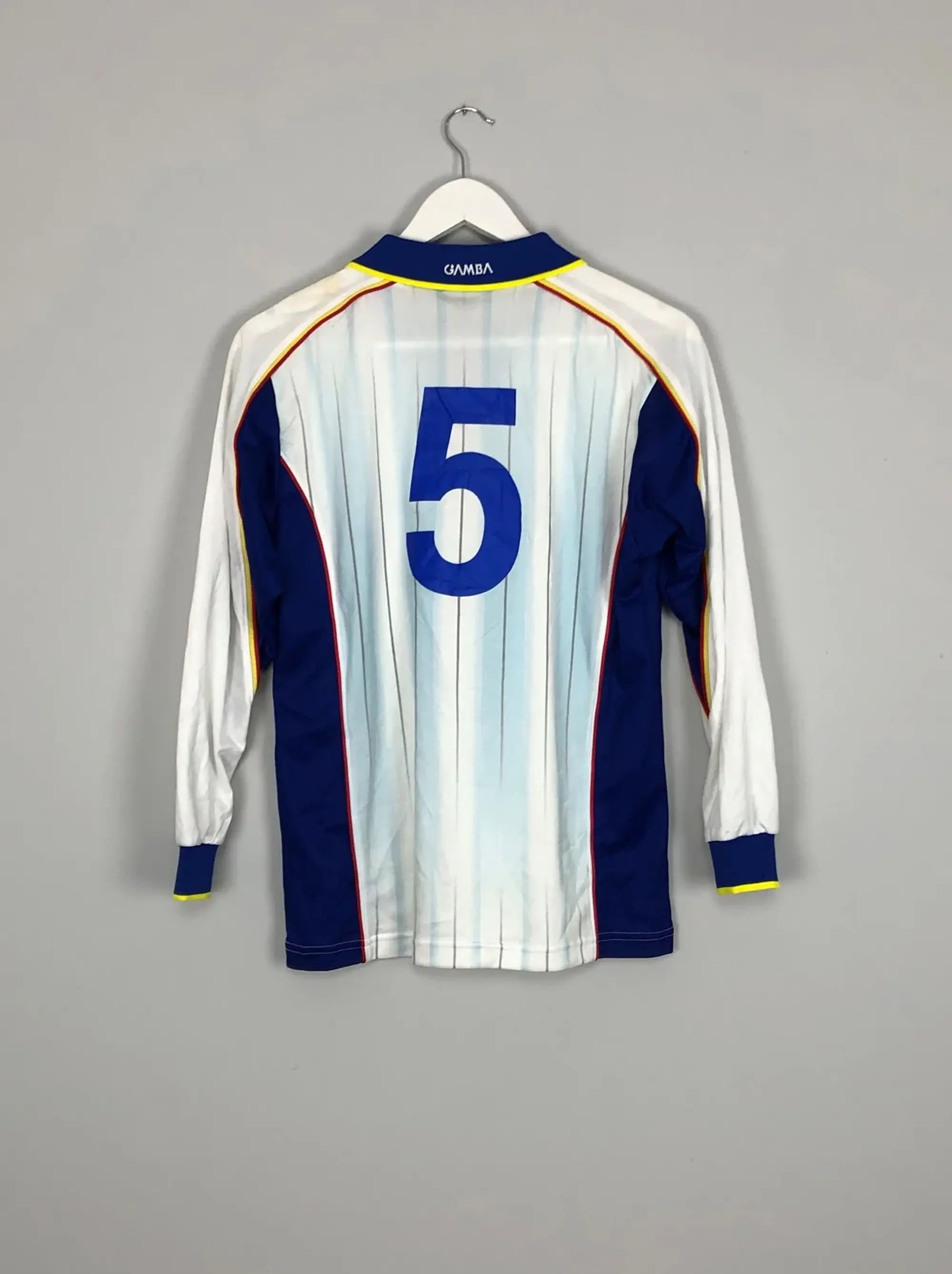 2001 GAMBA OSAKA #5 AWAY SHIRT (XL.KIDS) LE COQ SPORTIF