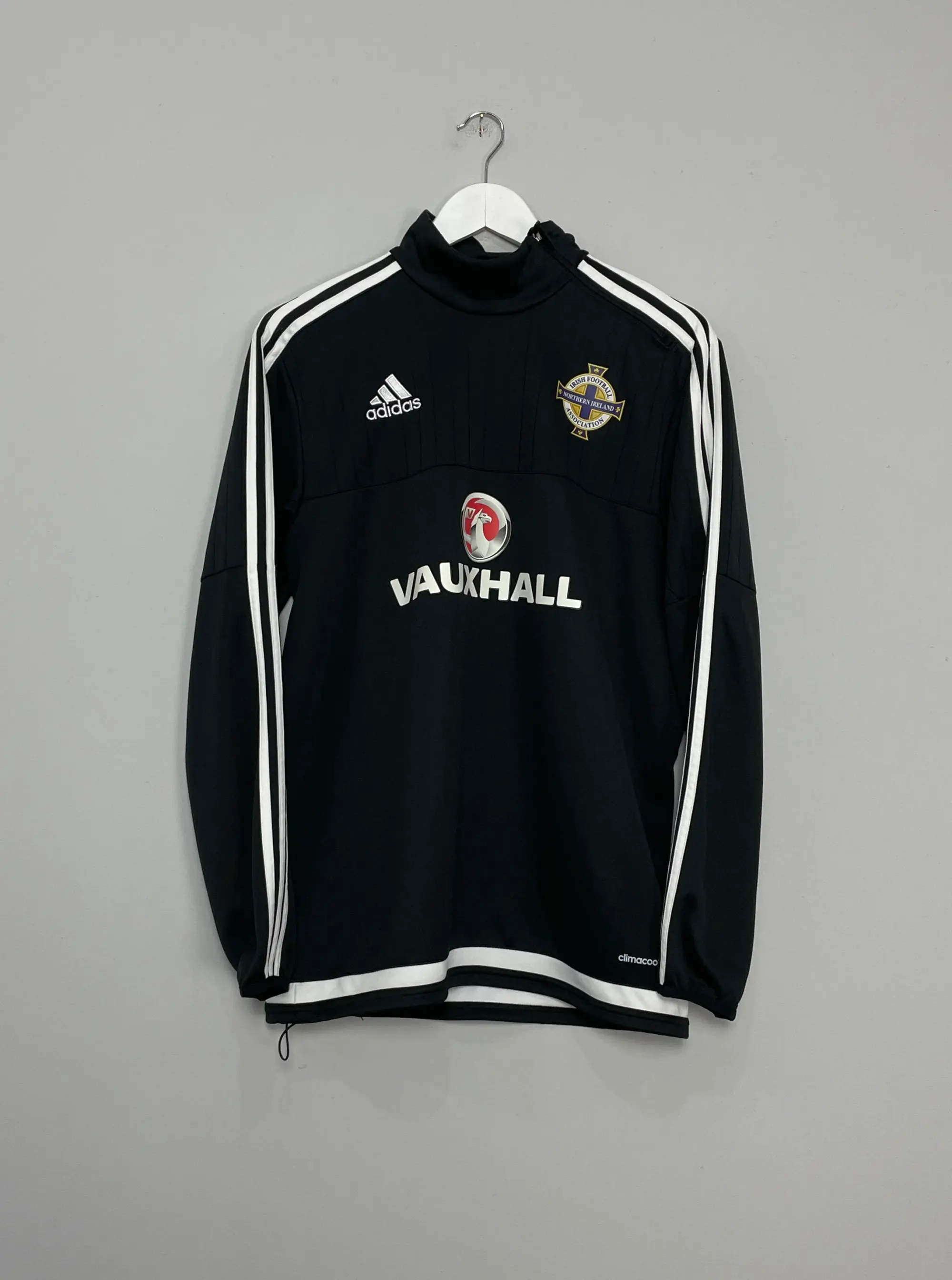 2015/16 NORTHERN IRELAND 1/2 ZIP TRAINING TOP (M) ADIDAS