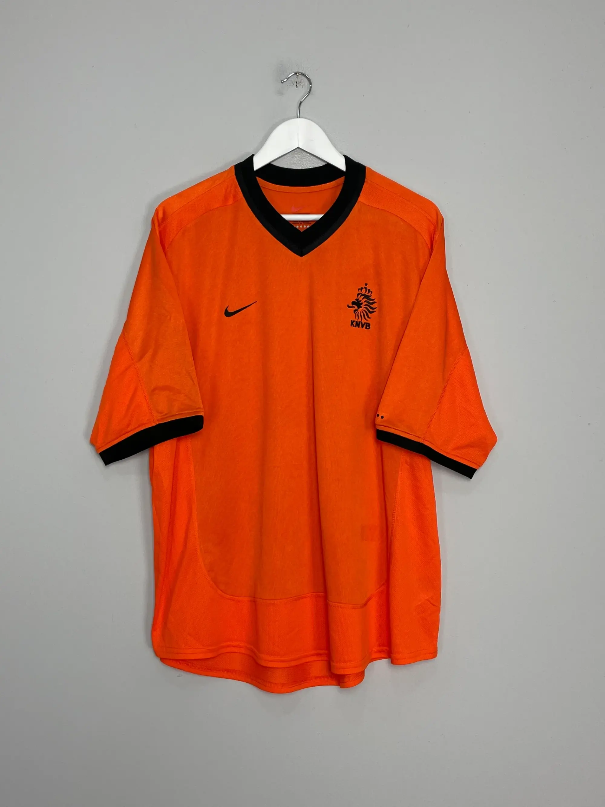 2000/02 NETHERLANDS F. DE BOER #4 HOME SHIRT (XL) NIKE