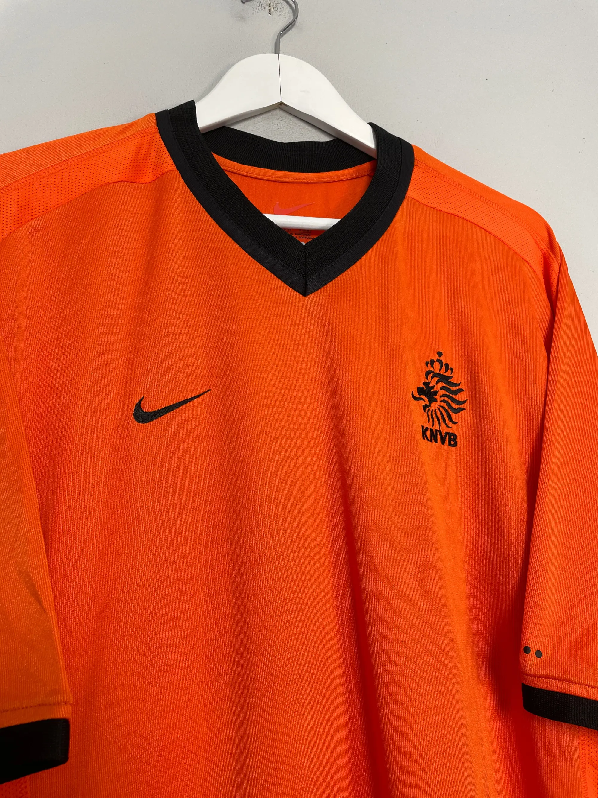 2000/02 NETHERLANDS F. DE BOER #4 HOME SHIRT (XL) NIKE