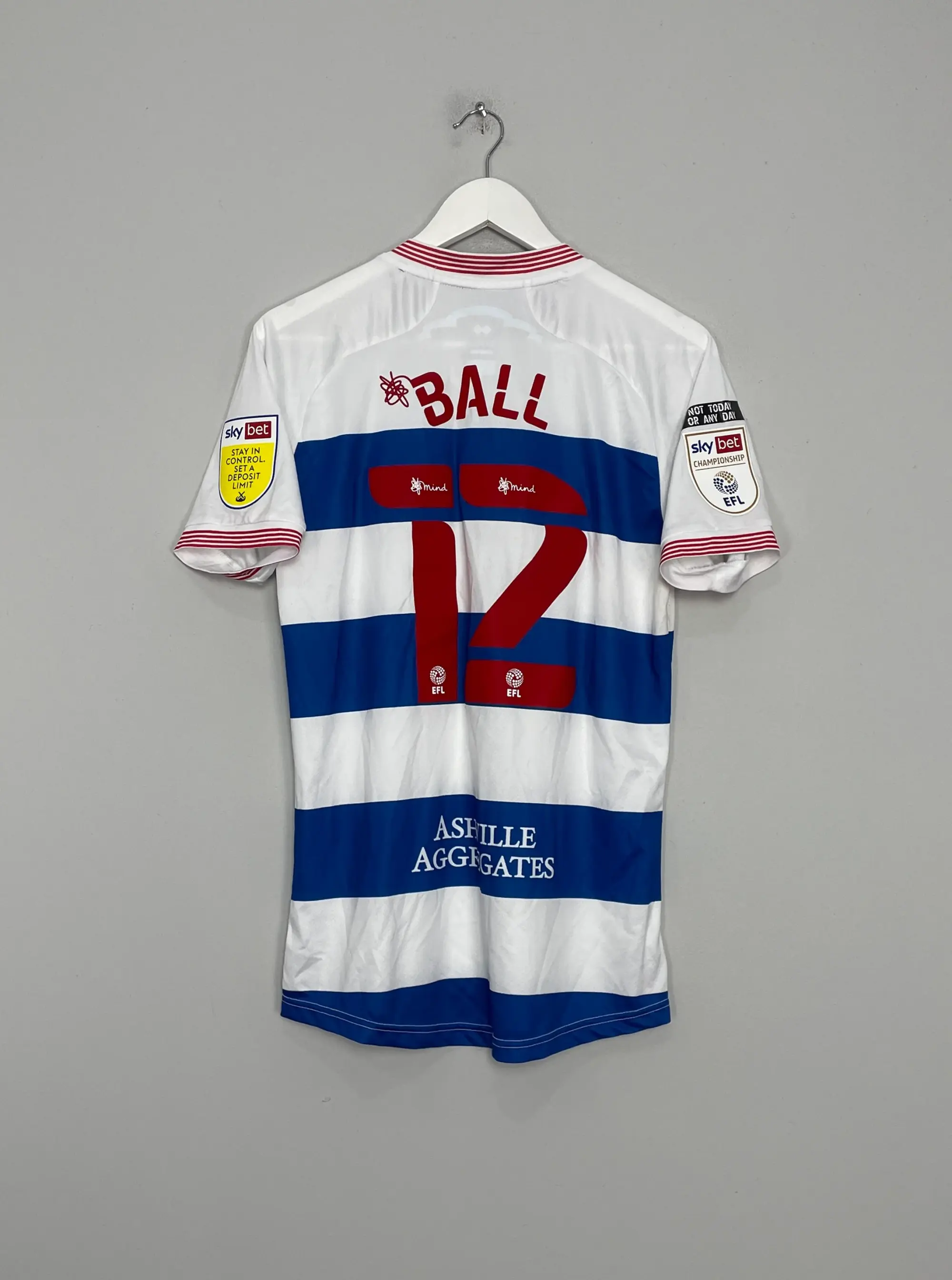 2020/21 QPR BALL #12 *MATCH ISSUE* HOME SHIRT (M) ERREA | Cult Kits