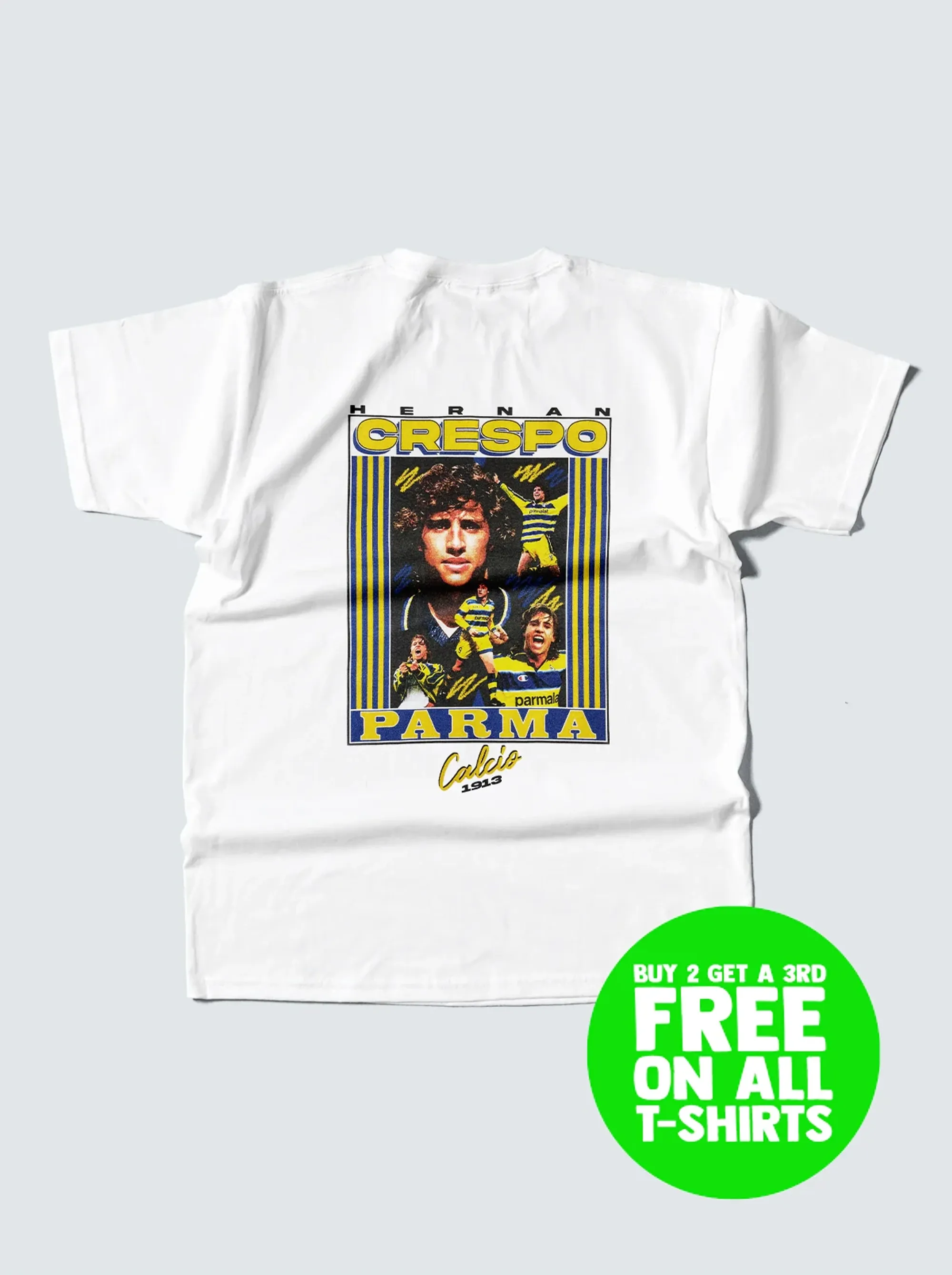PARMA HERNAN CRESPO BOOTLEG TEE | Cult Kits, Small / Parma / Black
