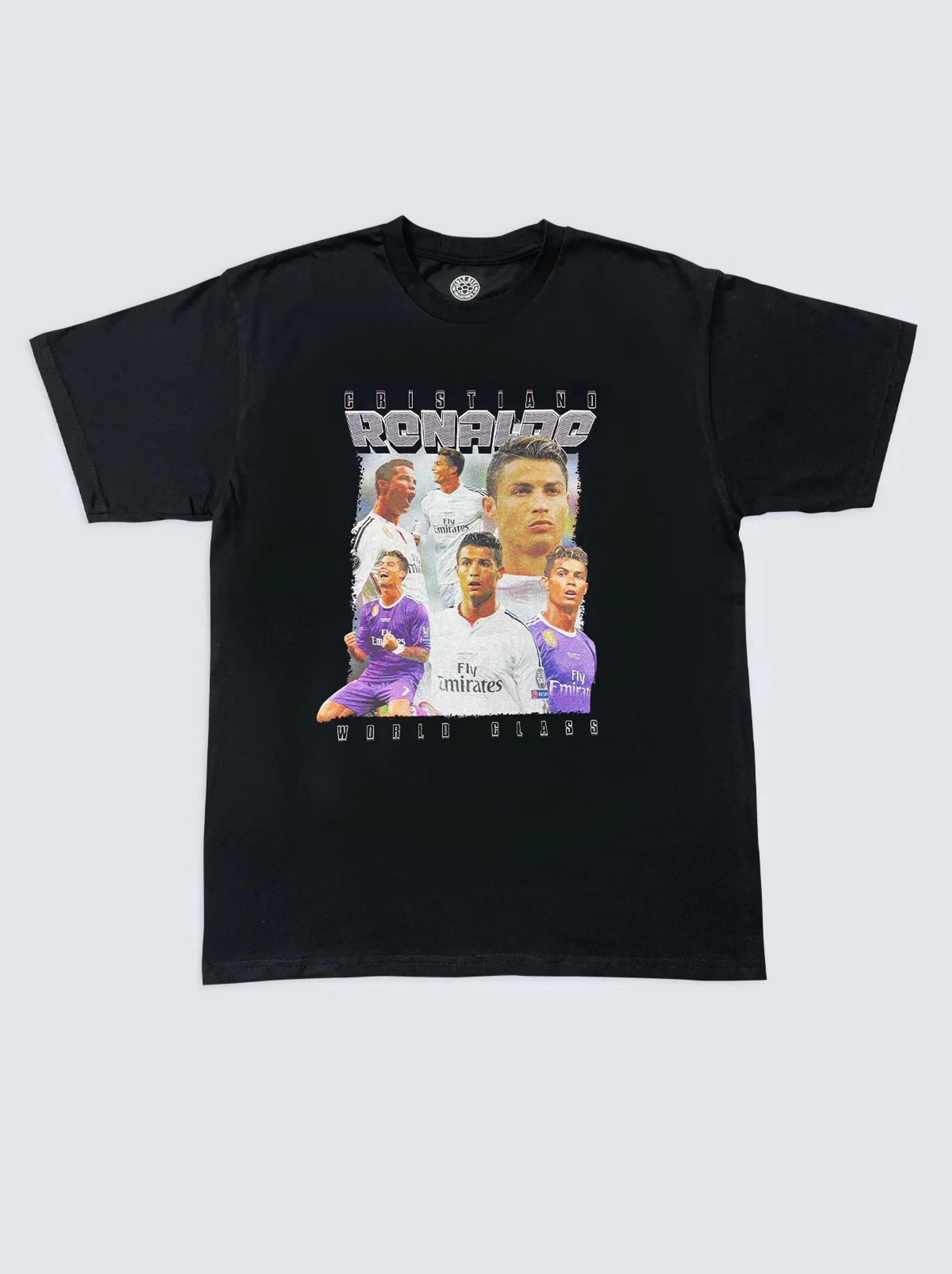 REAL MADRID CRISTIANO RONALDO BOOTLEG TEE, Small / Real Madrid / Black