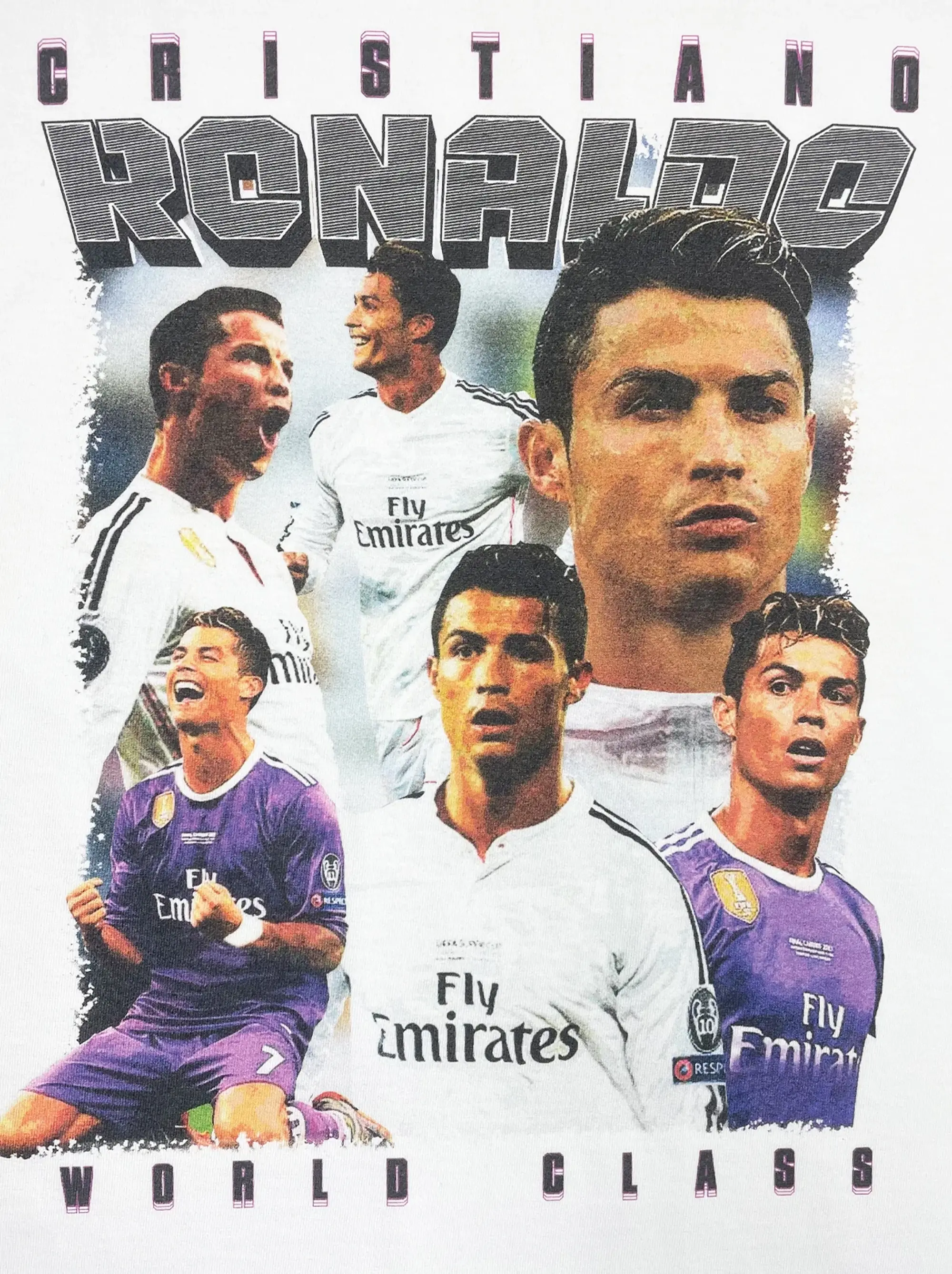 REAL MADRID CRISTIANO RONALDO BOOTLEG TEE, Small / Real Madrid / Black