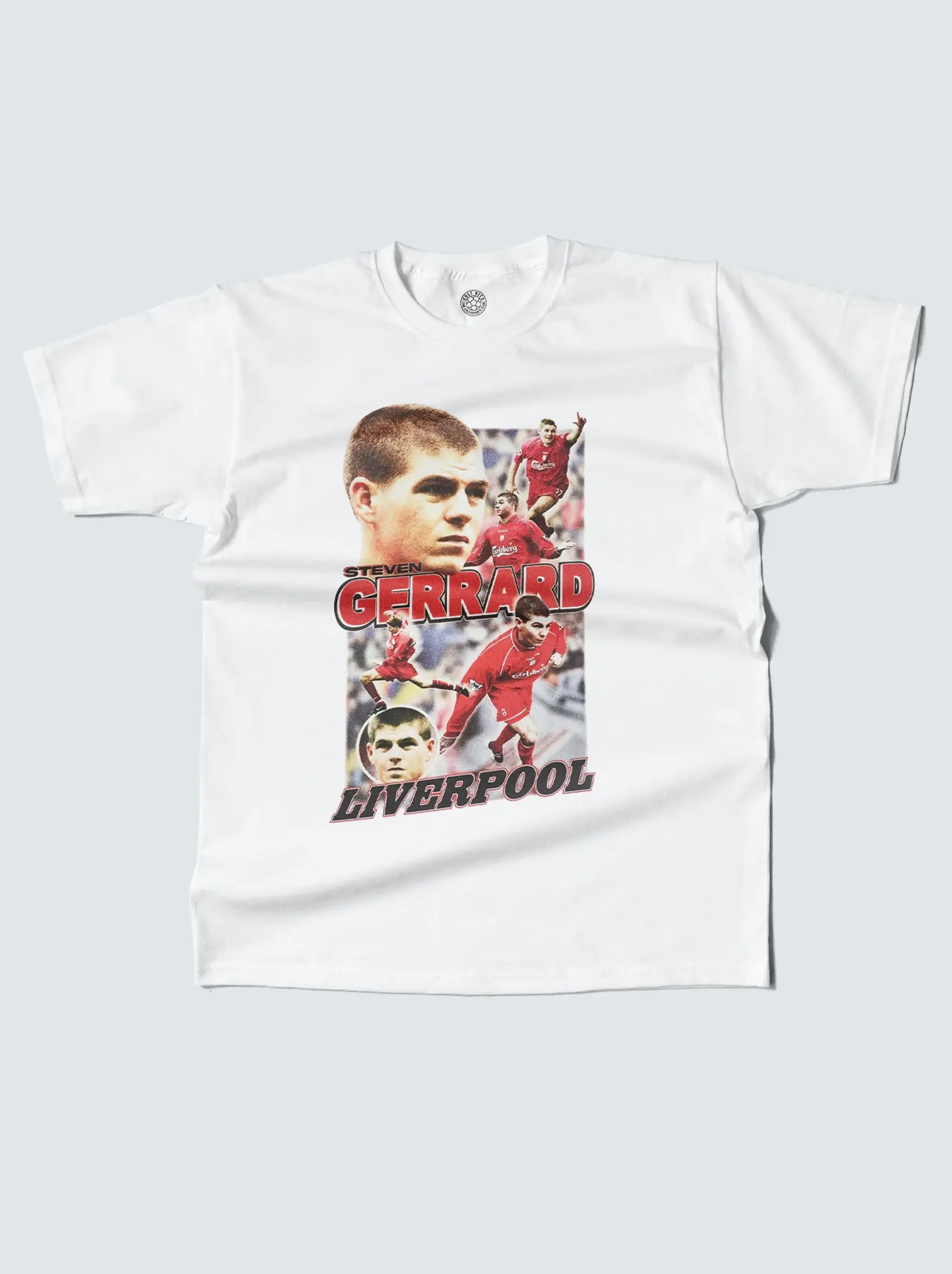 LIVERPOOL STEVEN GERRARD BOOTLEG TEE, Small / Liverpool / White