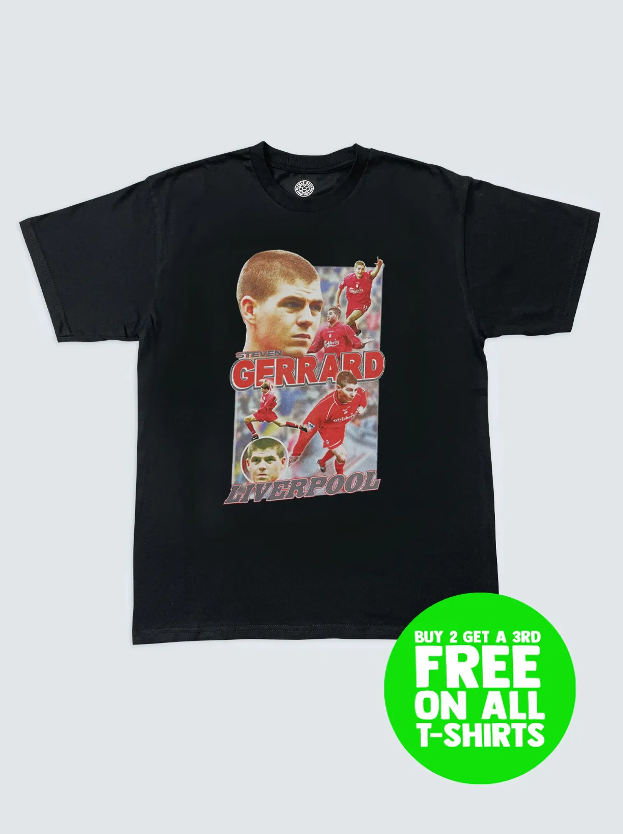 LIVERPOOL STEVEN GERRARD BOOTLEG TEE, Small / Liverpool / White