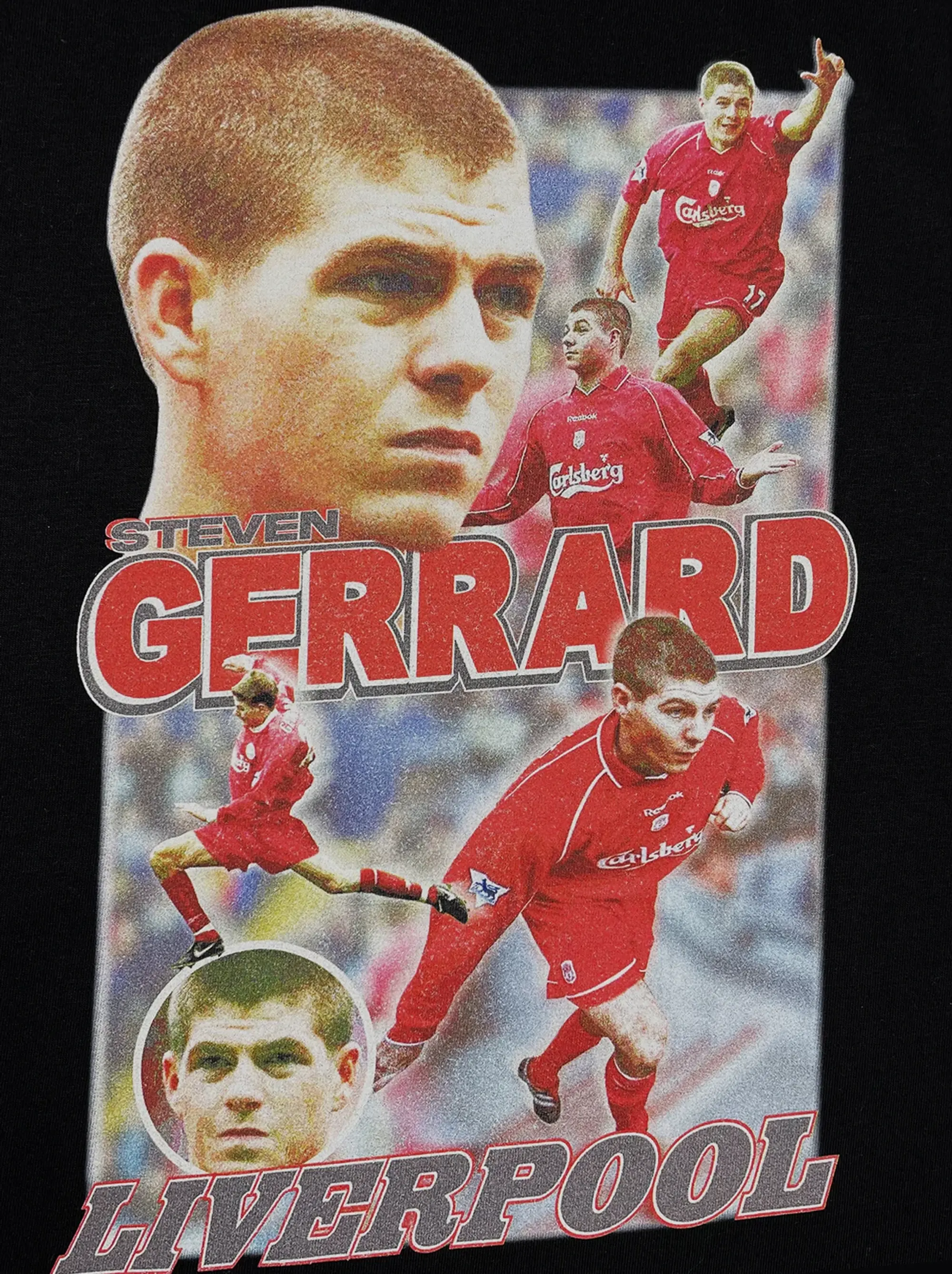 LIVERPOOL STEVEN GERRARD BOOTLEG TEE, Small / Liverpool / White