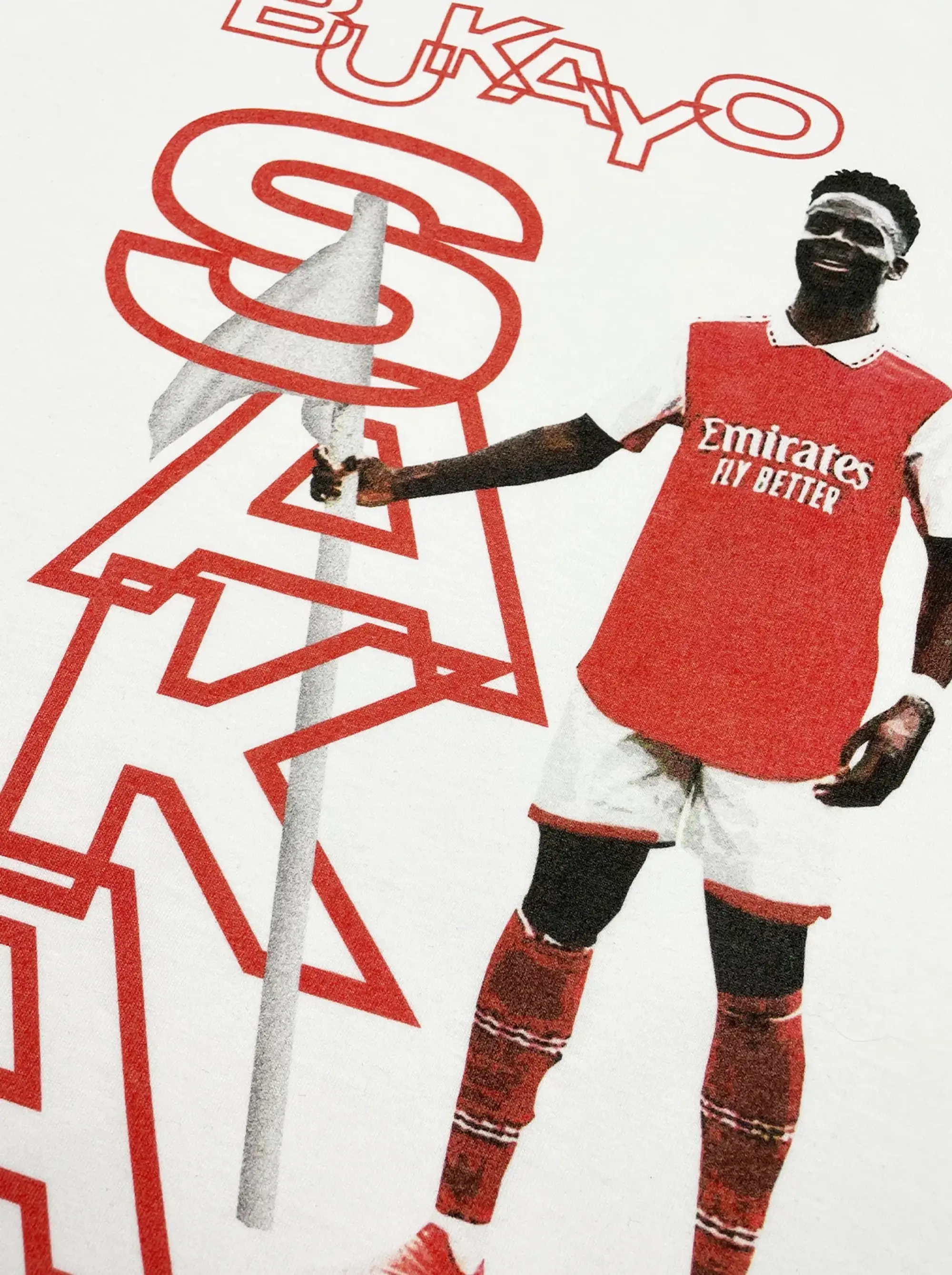 ARSENAL SAKA BOOTLEG TEE | Cult Kits, Small / Arsenal / Black