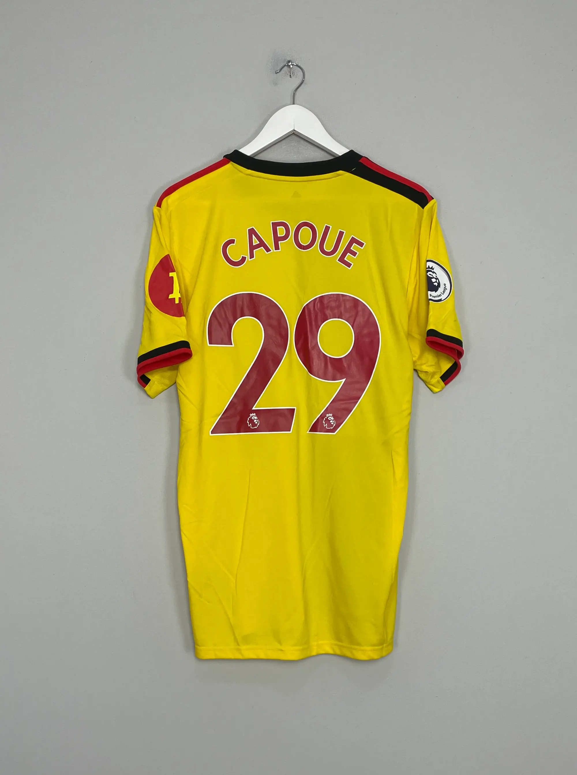 2019/20 WATFORD CAPOUE #29 *MATCH ISSUE* HOME SHIRT (L) ADIDAS | Cult Kits