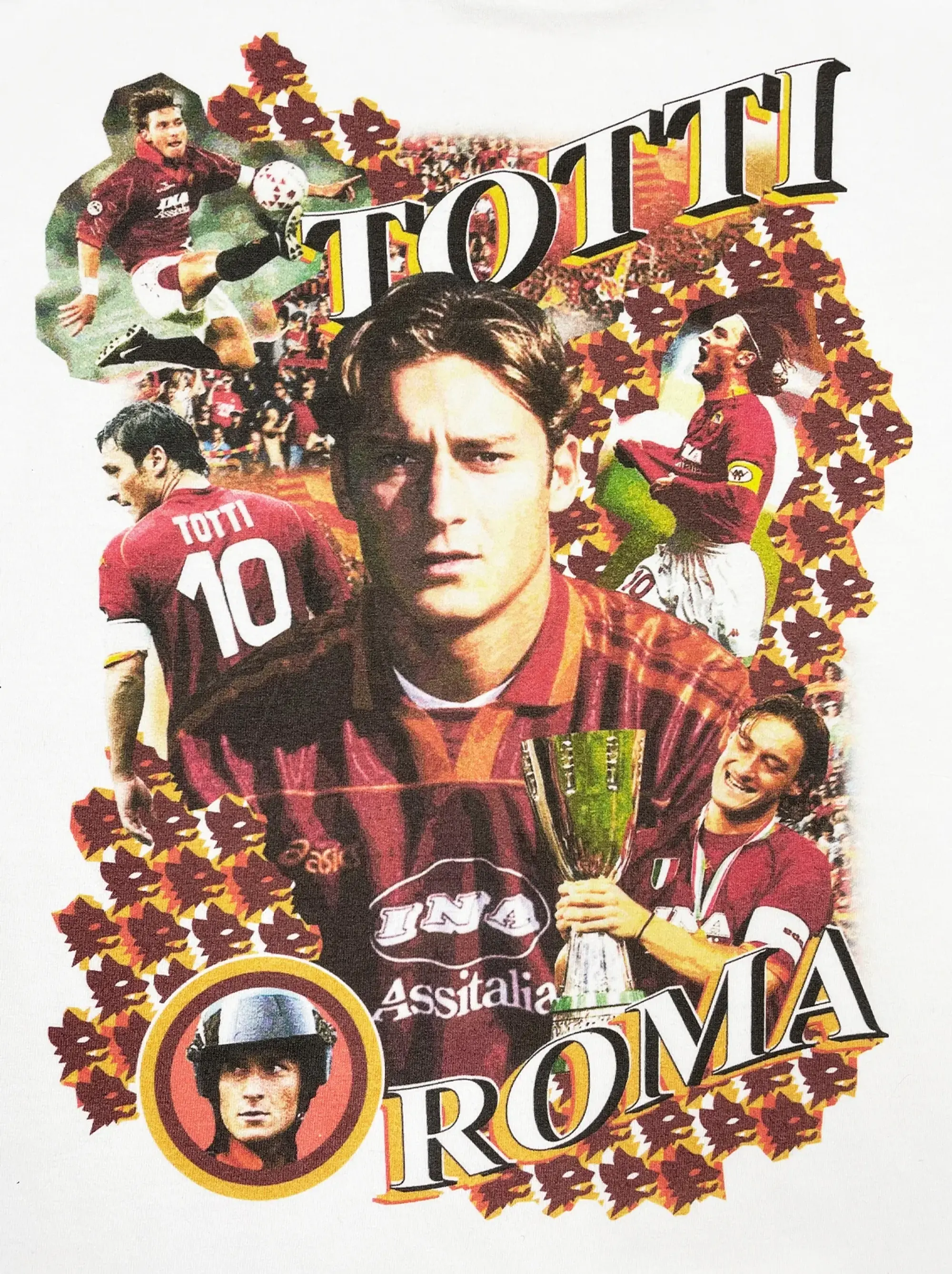 ROMA TOTTI BOOTLEG TEE | Cult Kits, Small / Roma / Black