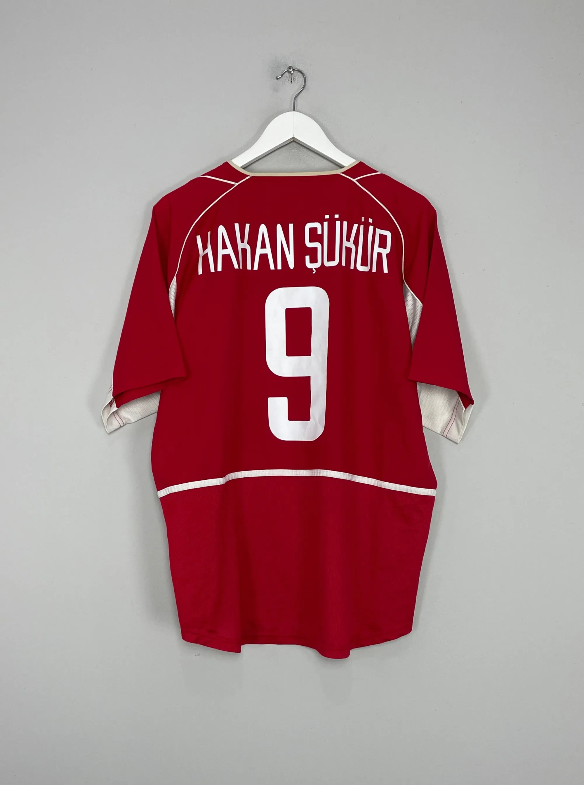 2002/04 TURKEY HAKAN SUKUR #9 HOME SHIRT (L) NIKE | 814664-086