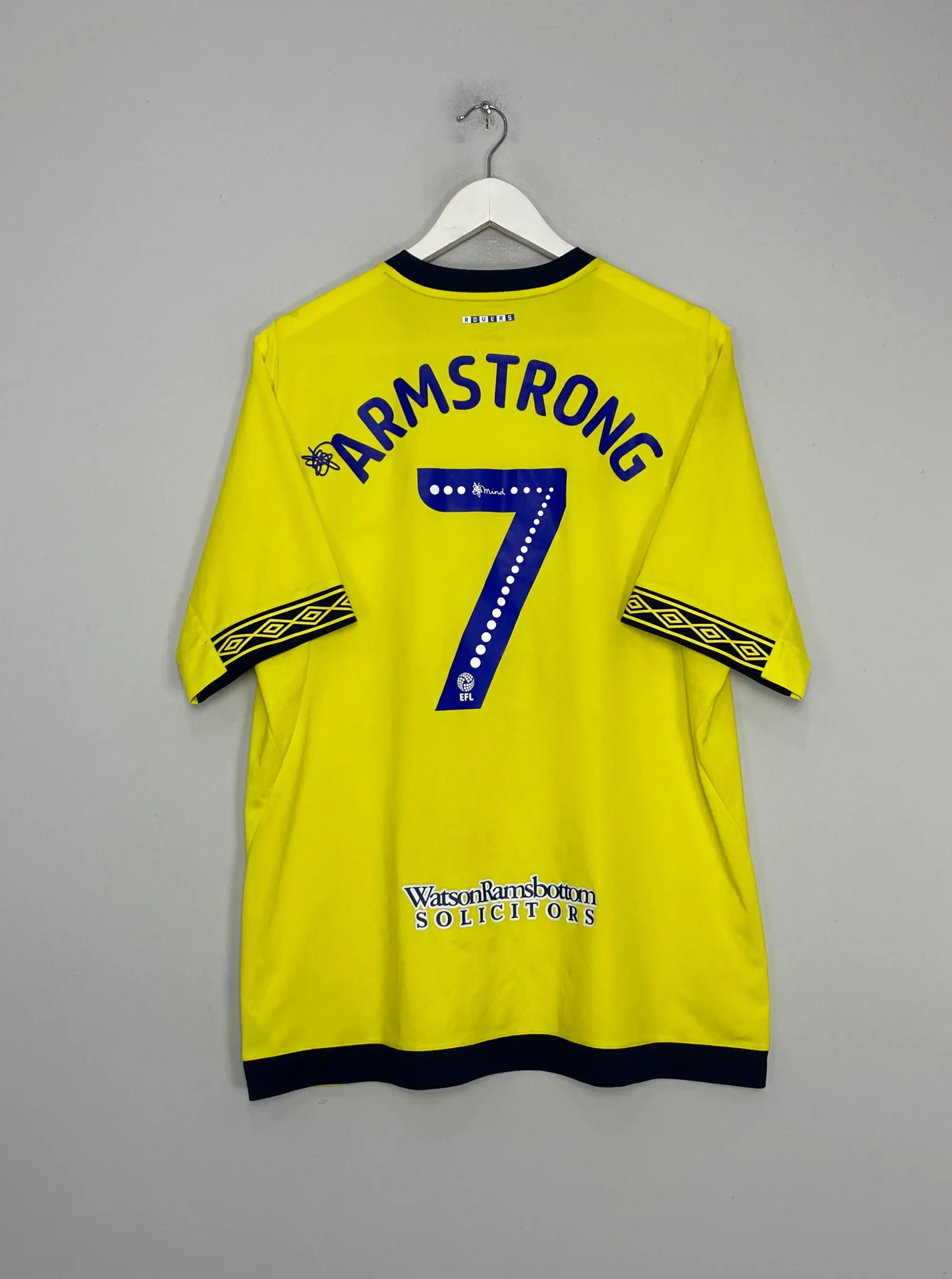 2018/19 BLACKBURN ROVERS ARMSTRONG #7 AWAY SHIRT (XL) UMBRO | Cult Kits