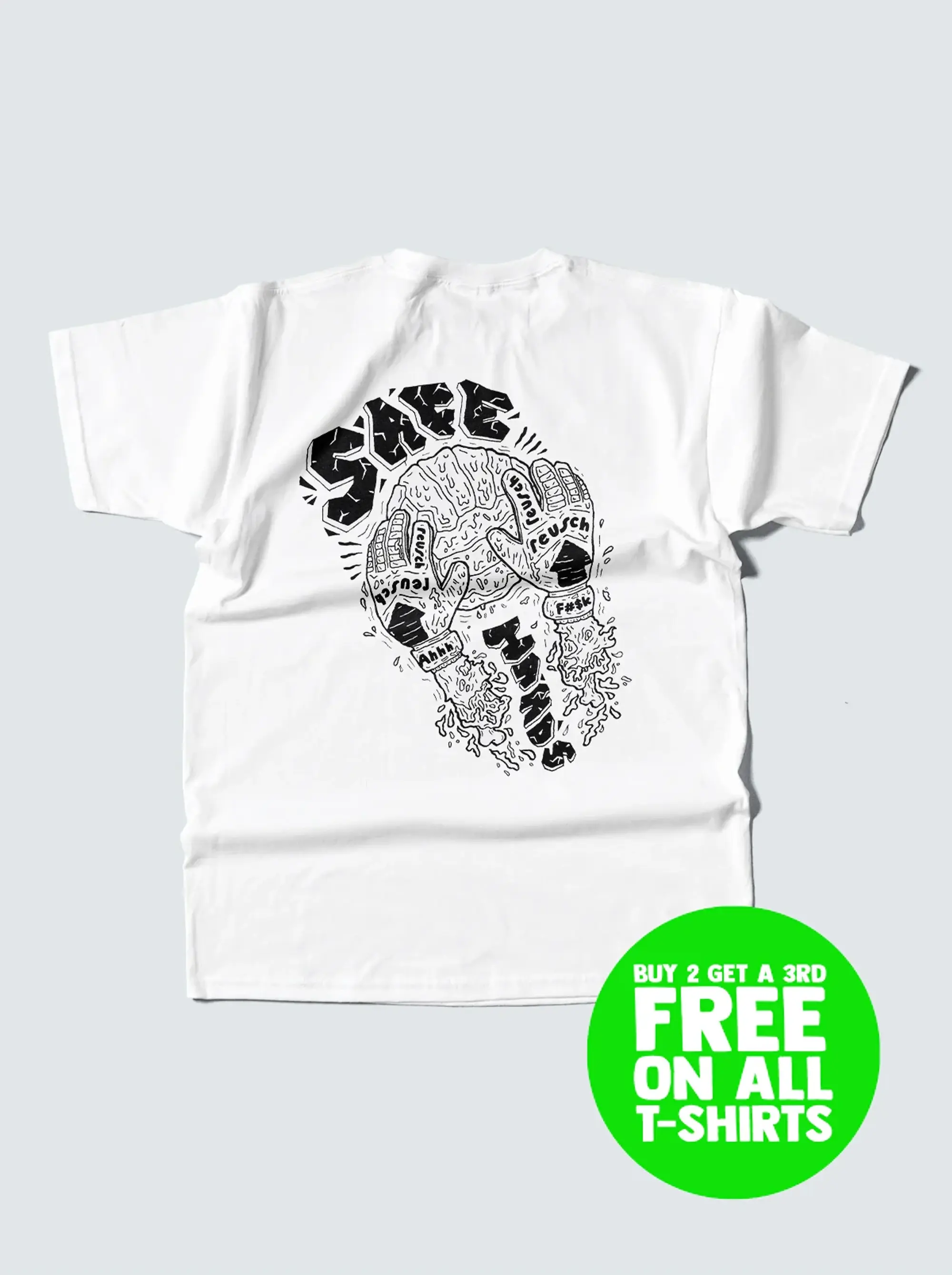 SAFE HANDS TEE, Small / Reusch / Black