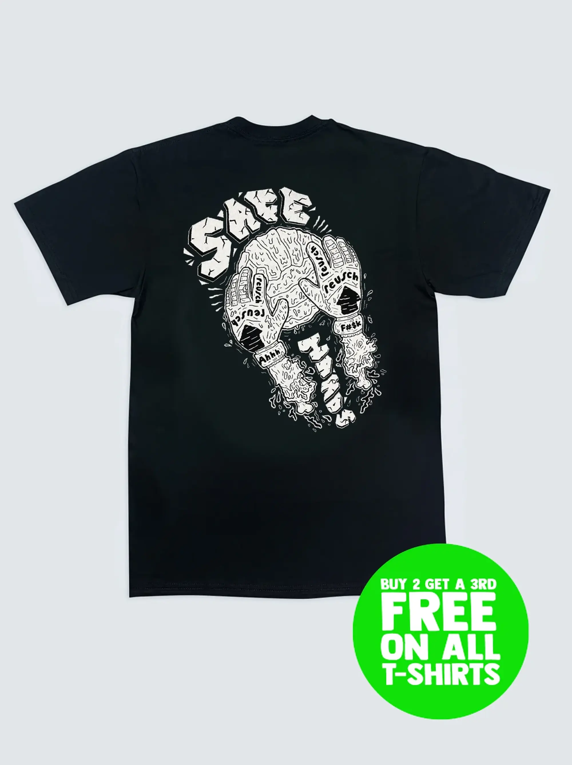 SAFE HANDS TEE, Small / Reusch / Black