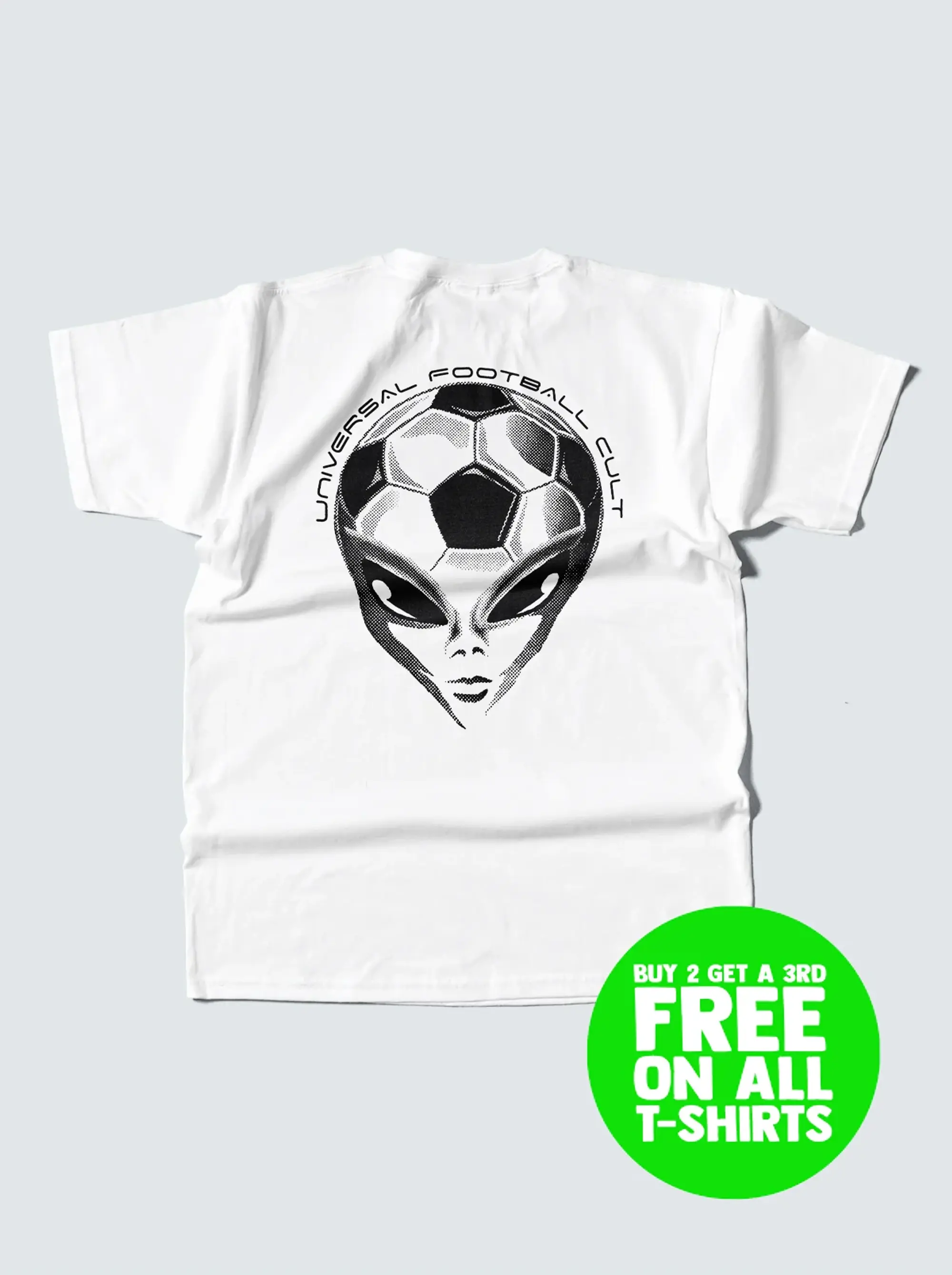 UNIVERSAL FOOTBALL CULT TEE | Cult Kits, Small / Universal Football Cult / White