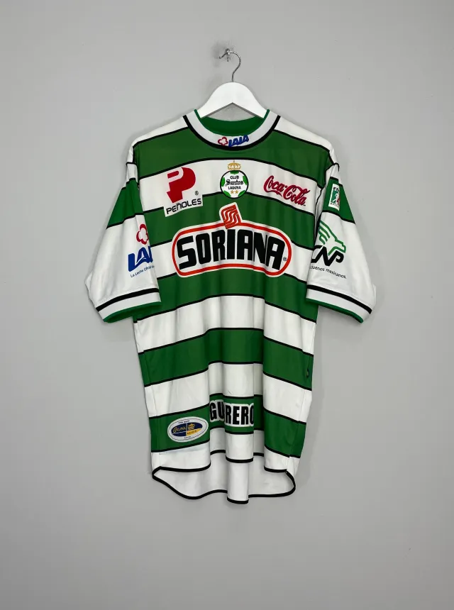 2001/02 SANTOS LAGUNA HOME SHIRT (XL) CORONA SPORT | 8208323739875