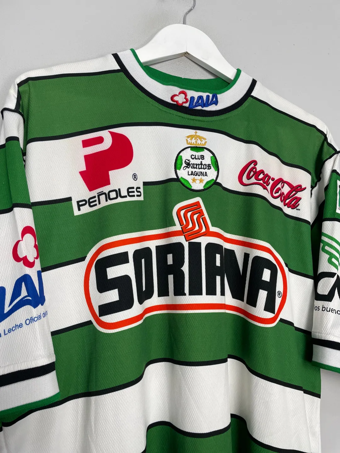 2001/02 SANTOS LAGUNA HOME SHIRT (XL) CORONA SPORT | 8208323739875