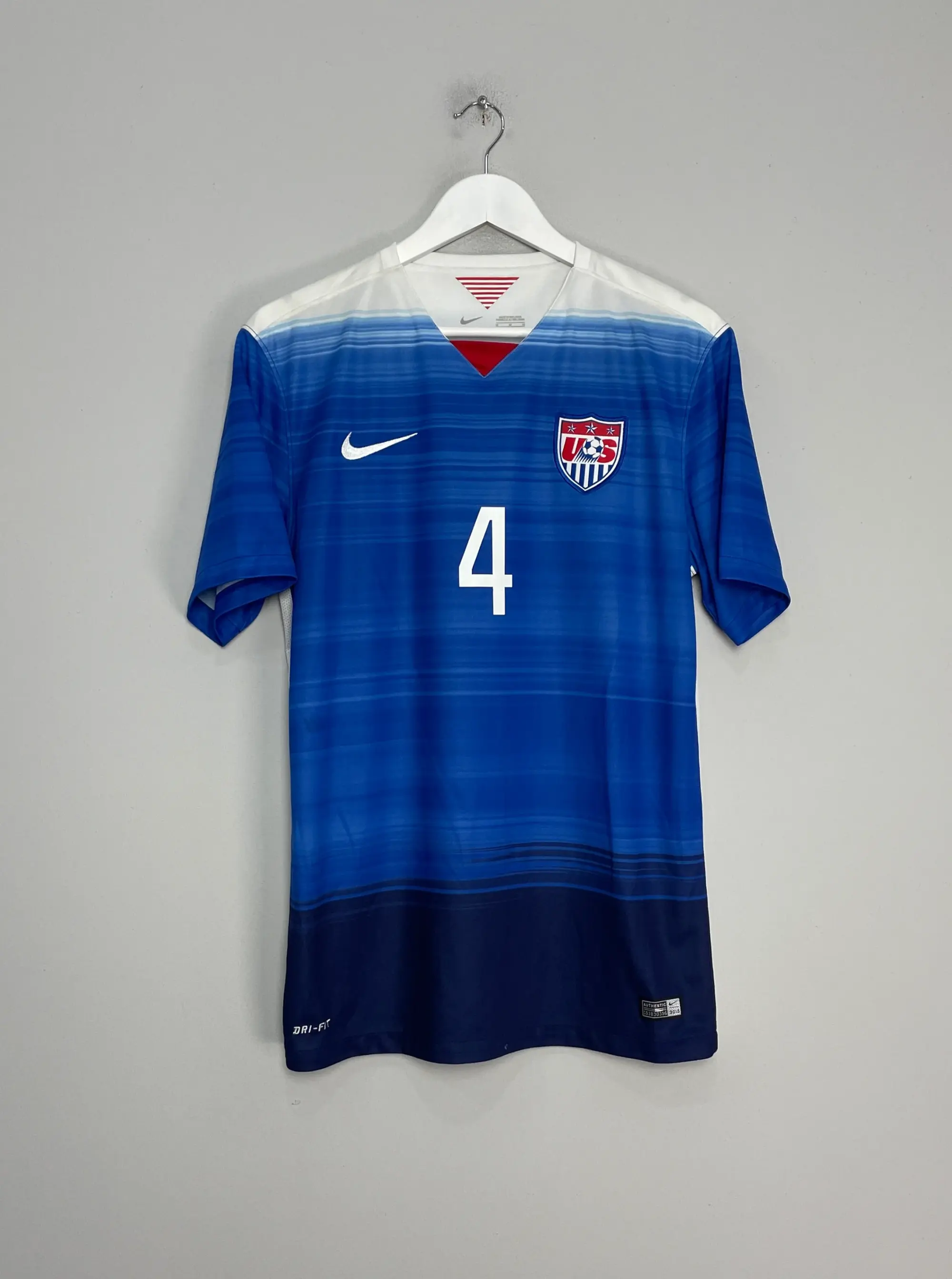 2015/16 USA BRADLEY #4 AWAY SHIRT (M) NIKE