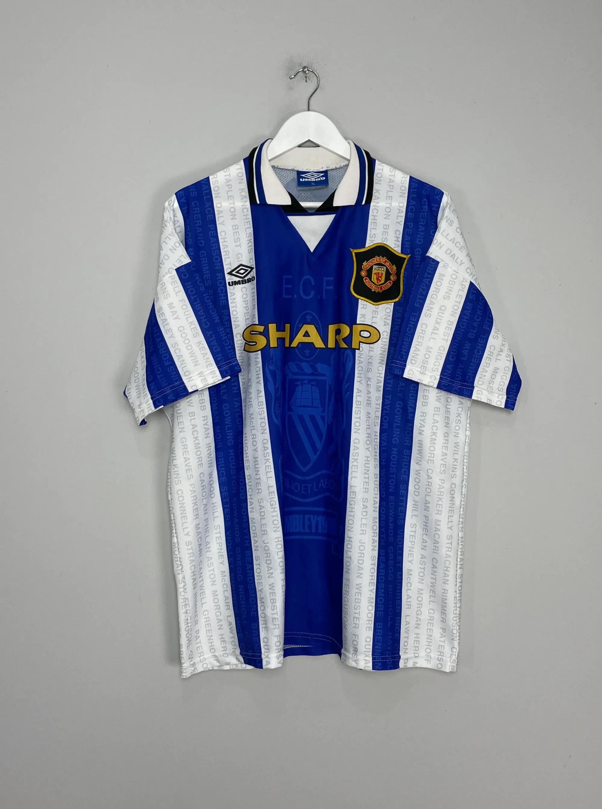 ヴィンテージユニフォーム94/95Manchester United 94/95 UMBRO Manchester United ユニフォーム XL 94/95 UMBRO